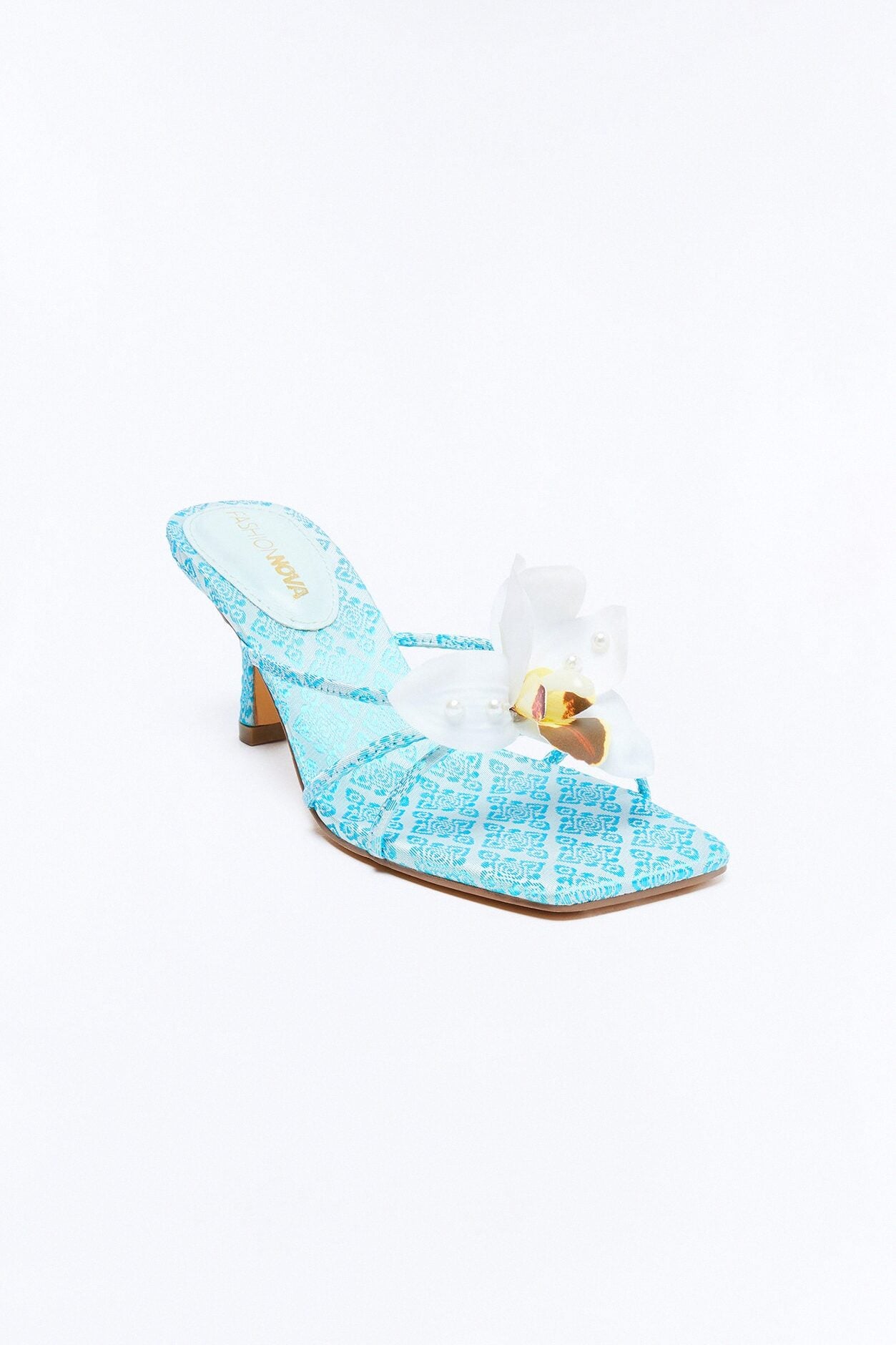 Island Sun Orchid Mules - Turquoise image 1