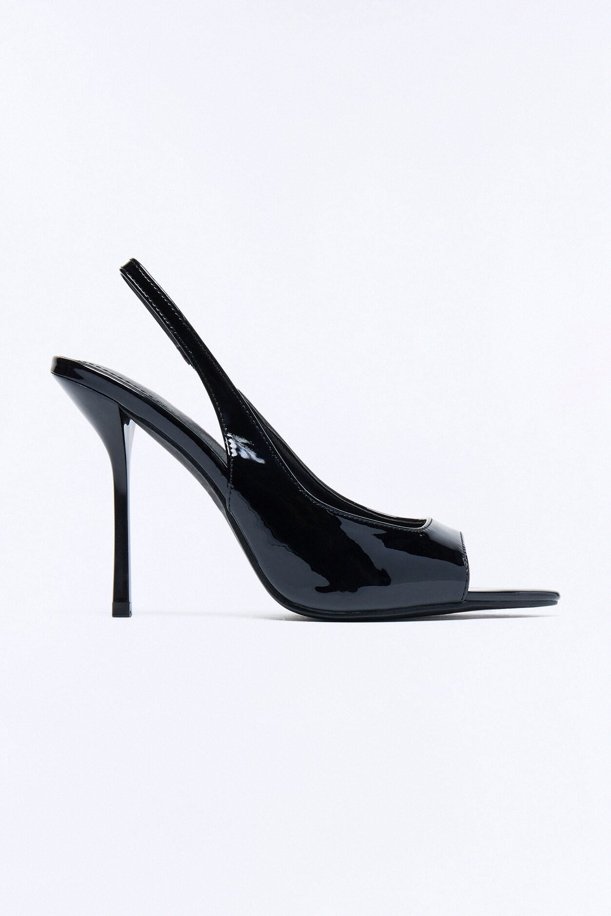 Kailee Slingback Peeptoe Heels - Black image 1