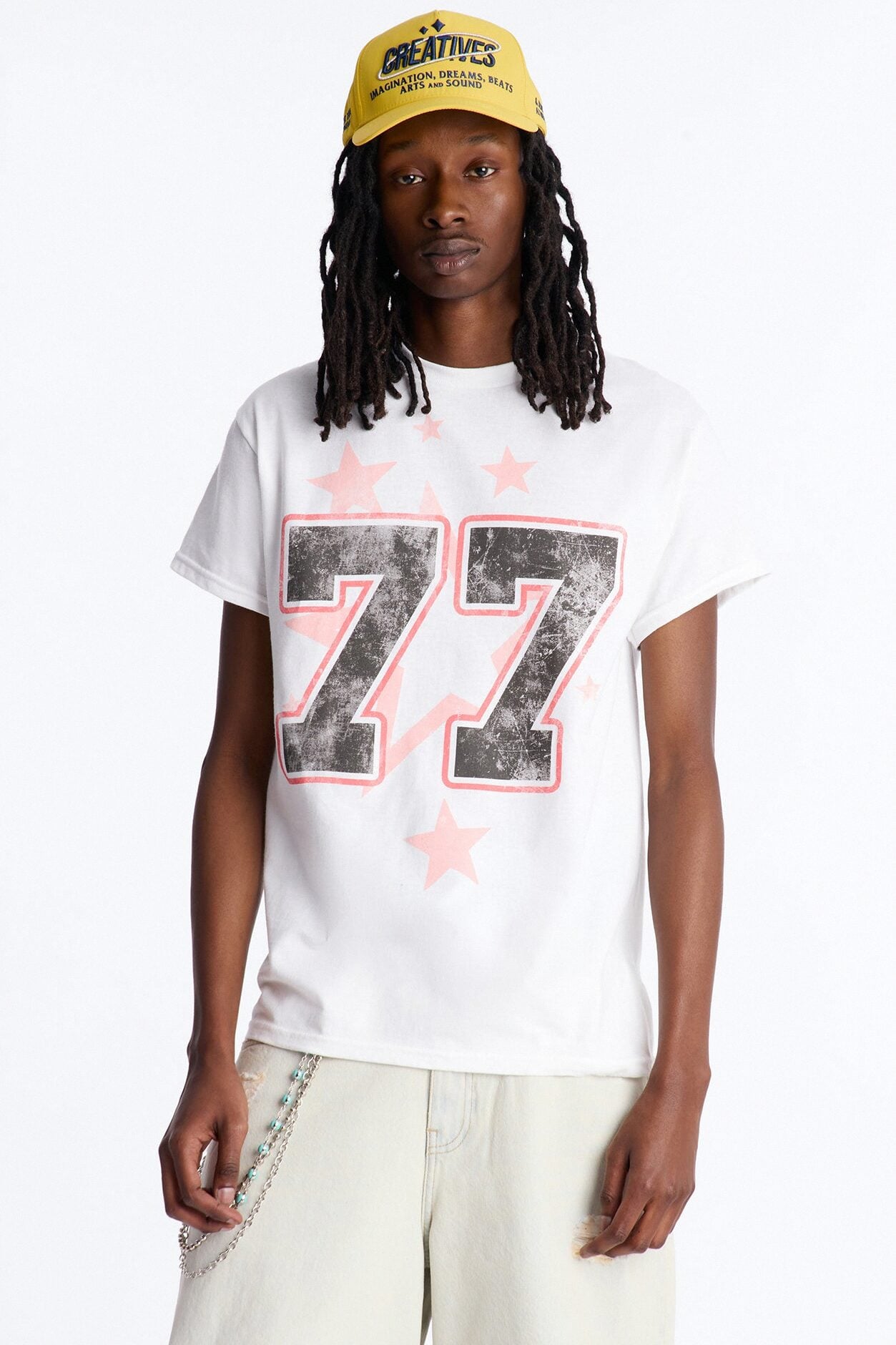 Faith Over Fear 77 Short Sleeve Tee - White image 1