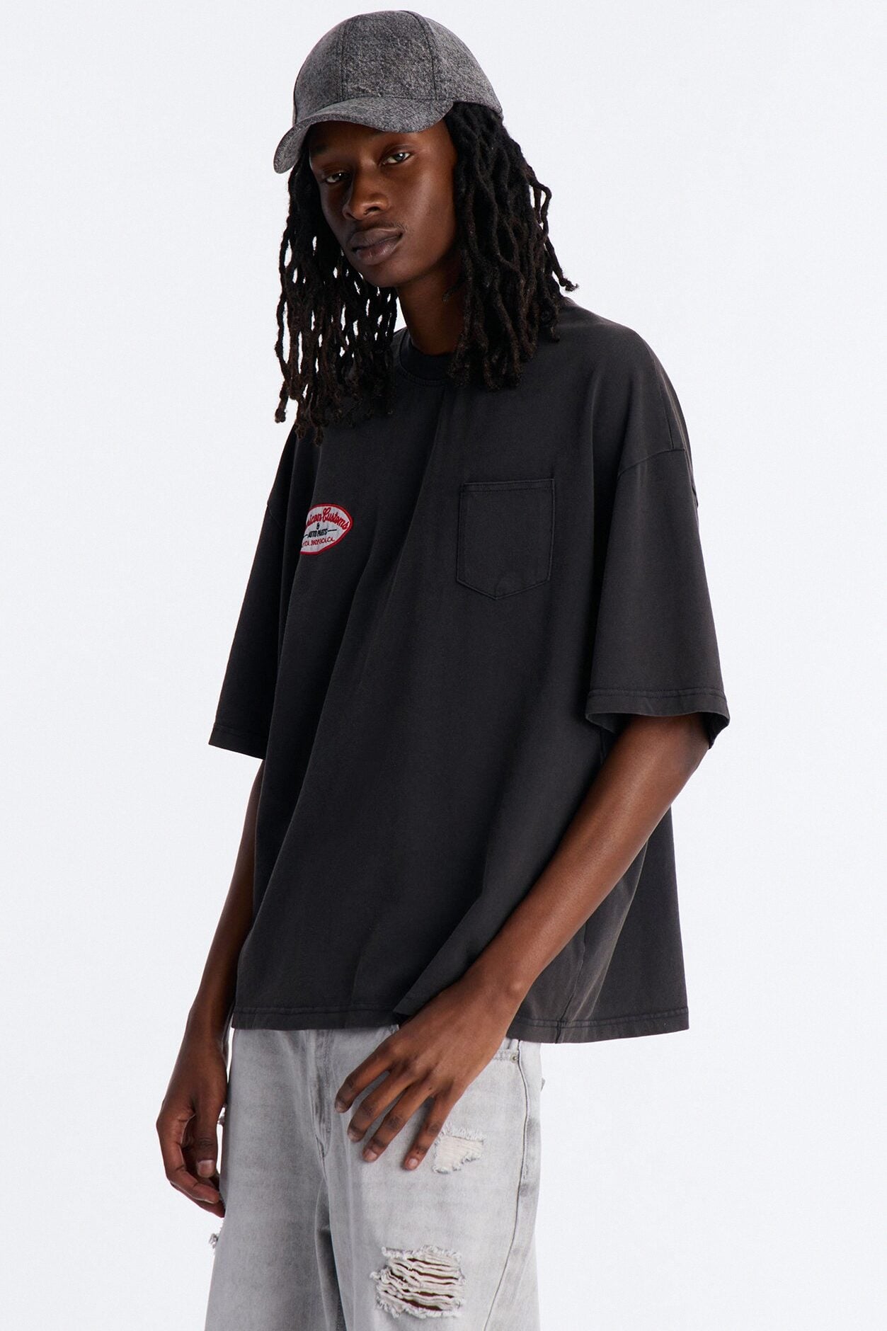 Boxy Gas Station Boxy Tee - Black Wash image 1