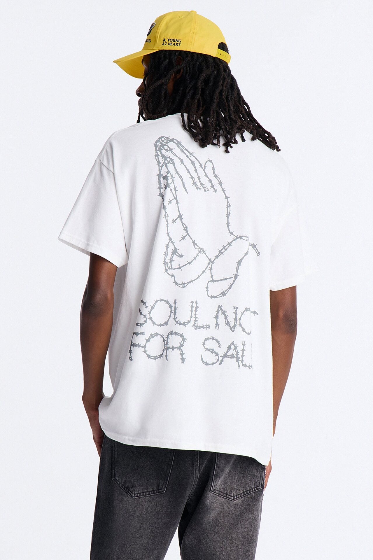 Soul Not For Sale Oversized Short Sleeve Tee - White image 1