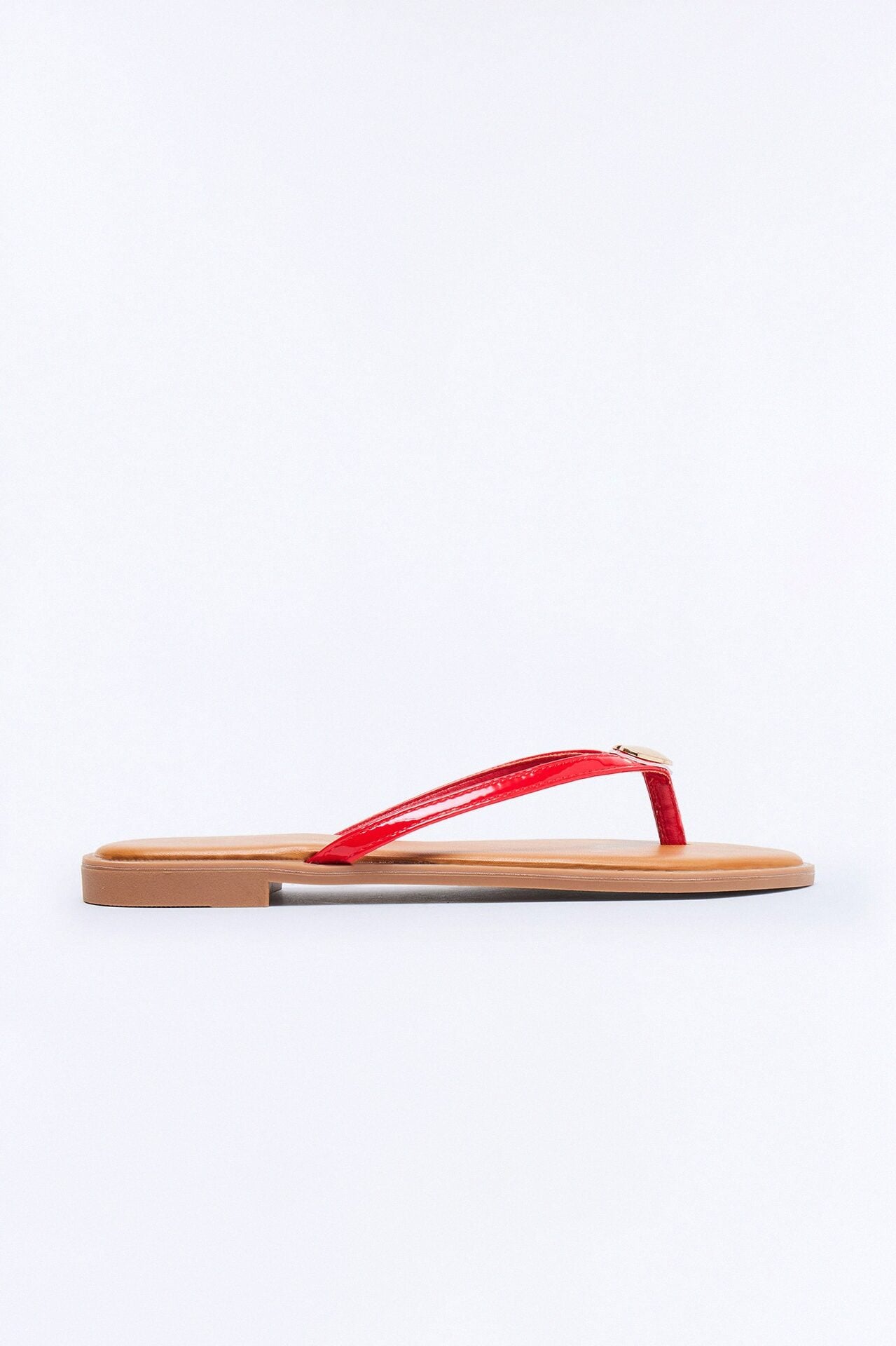Rici Heart Flip Flops - Red image 1