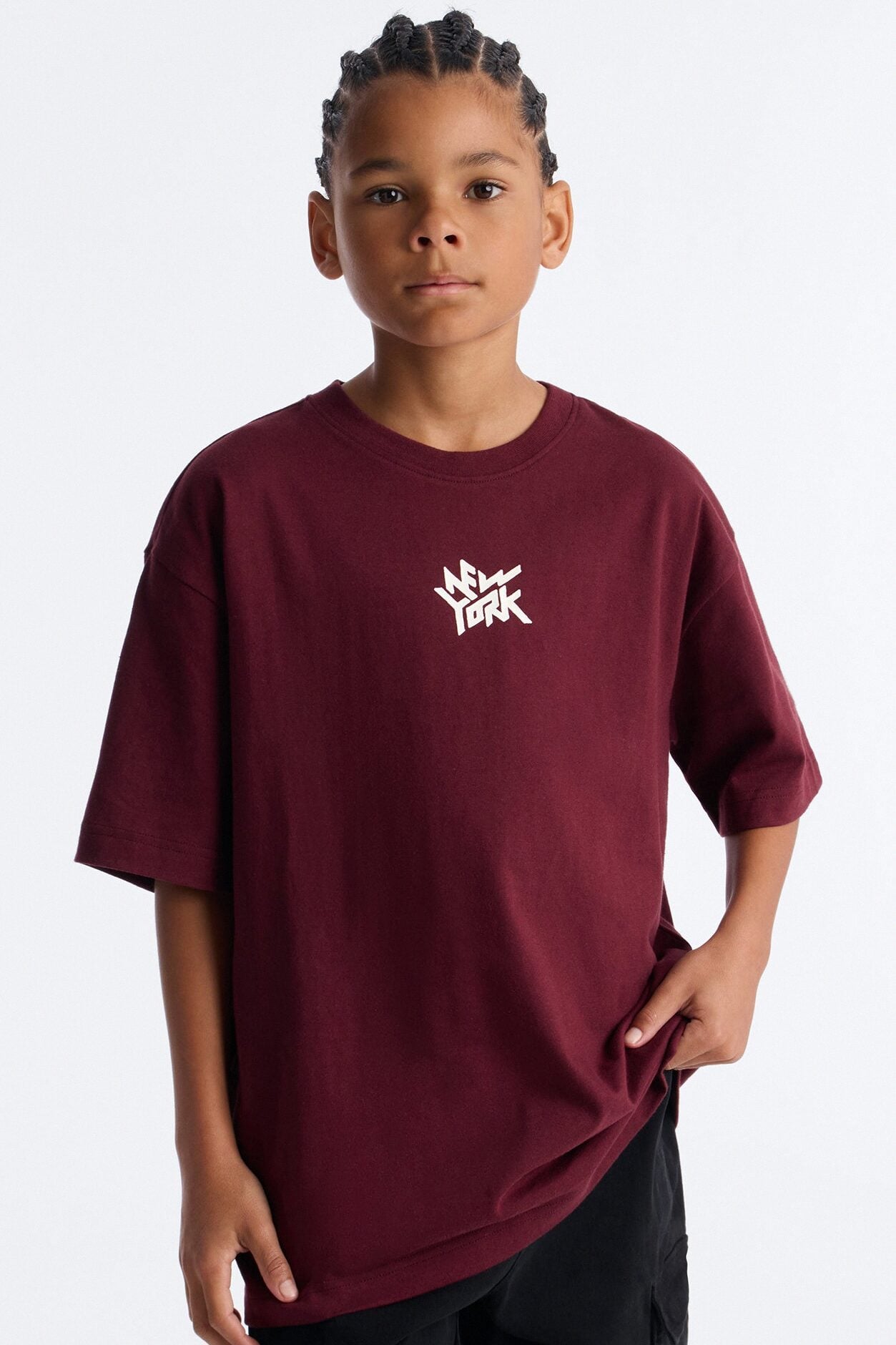 Mini New York Lifestyle Short Sleeve Tee - Chocolate image 1