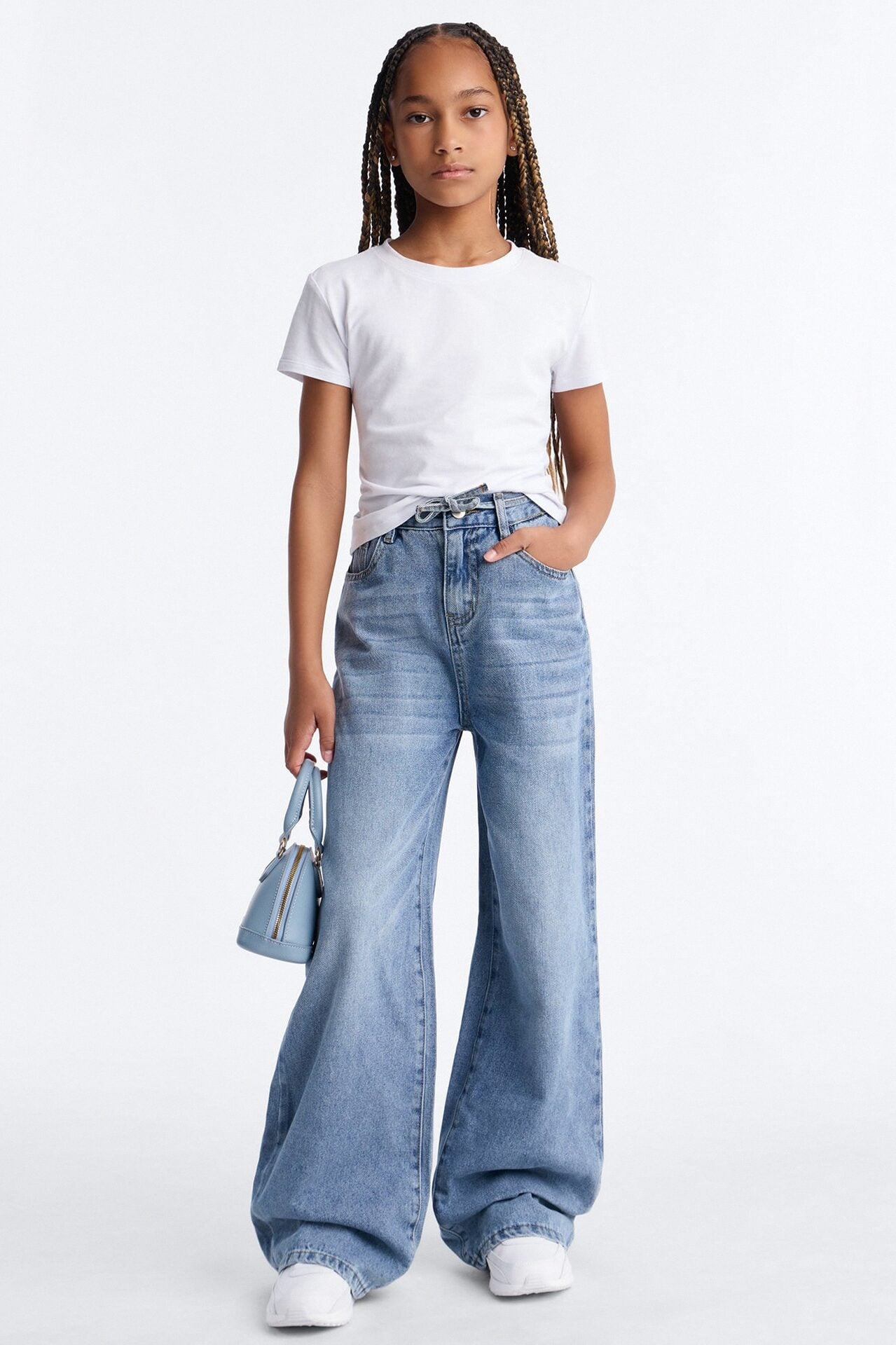 Mini Ludlow Loose Denim Jeans - Vintage Wash image 1