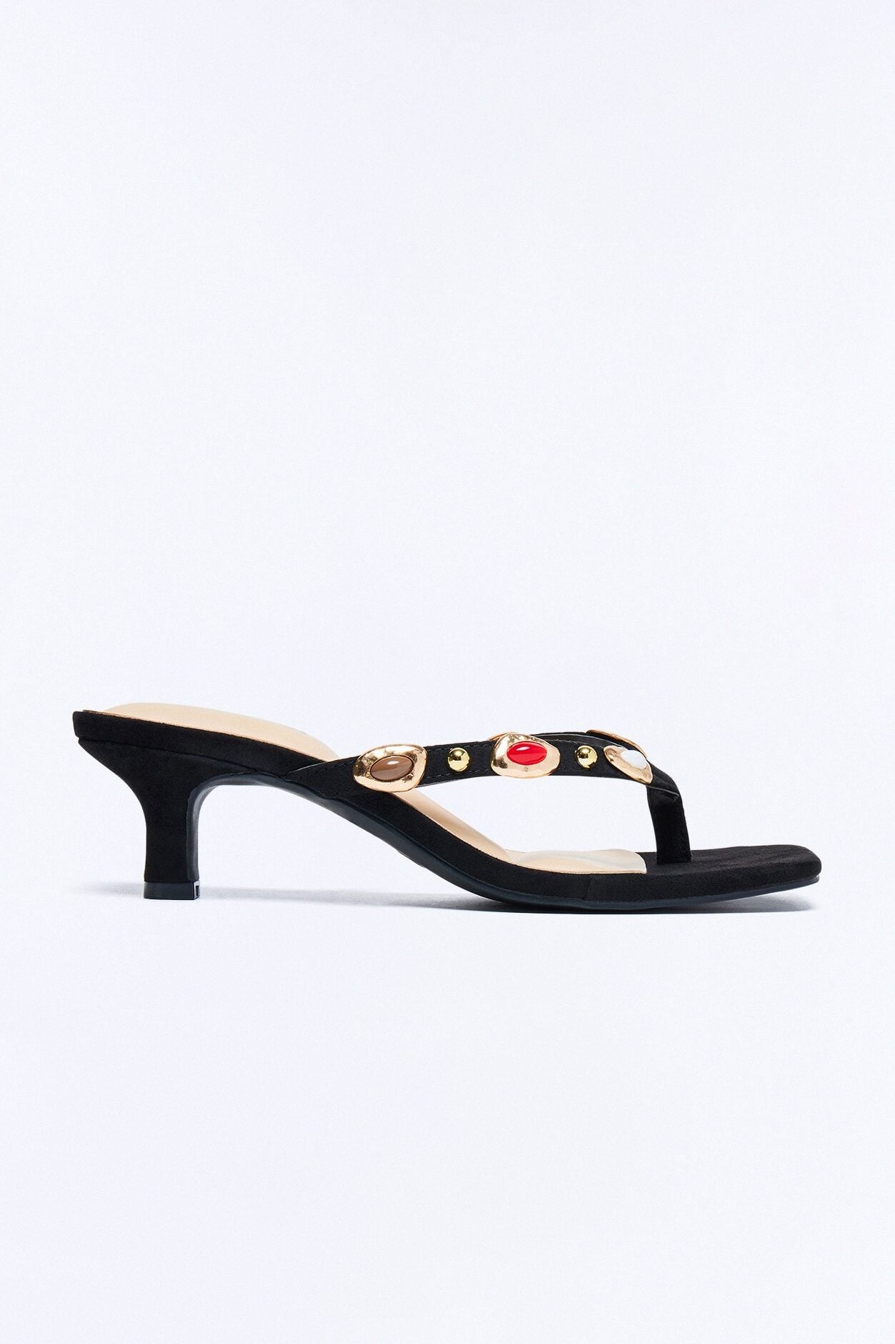 Aaron Stone Kitten Heels - Black image 1