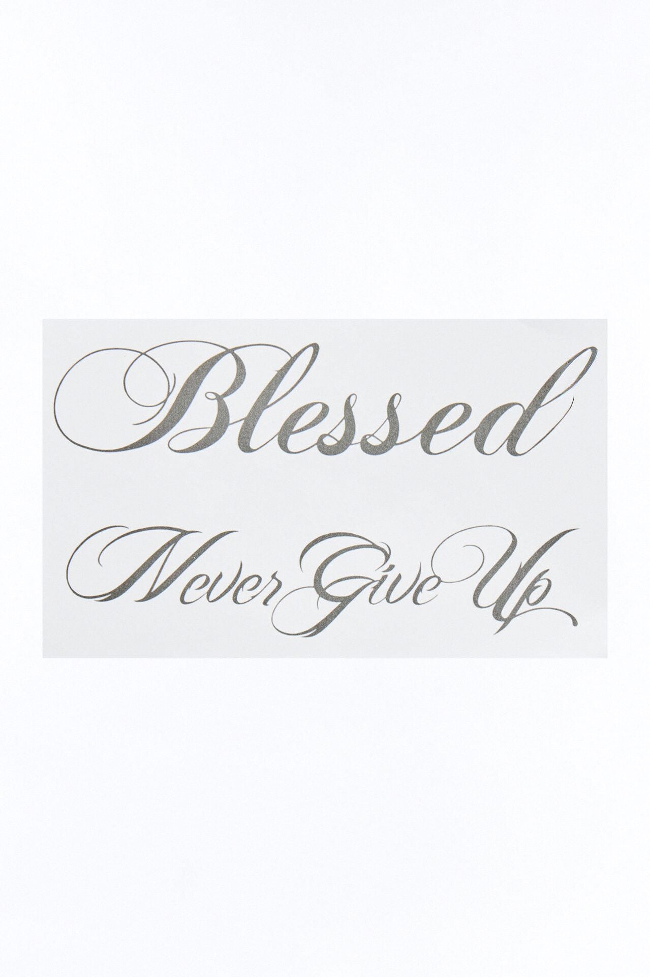 Blessed Set Of Two Temporary Tattoo - Black image 1