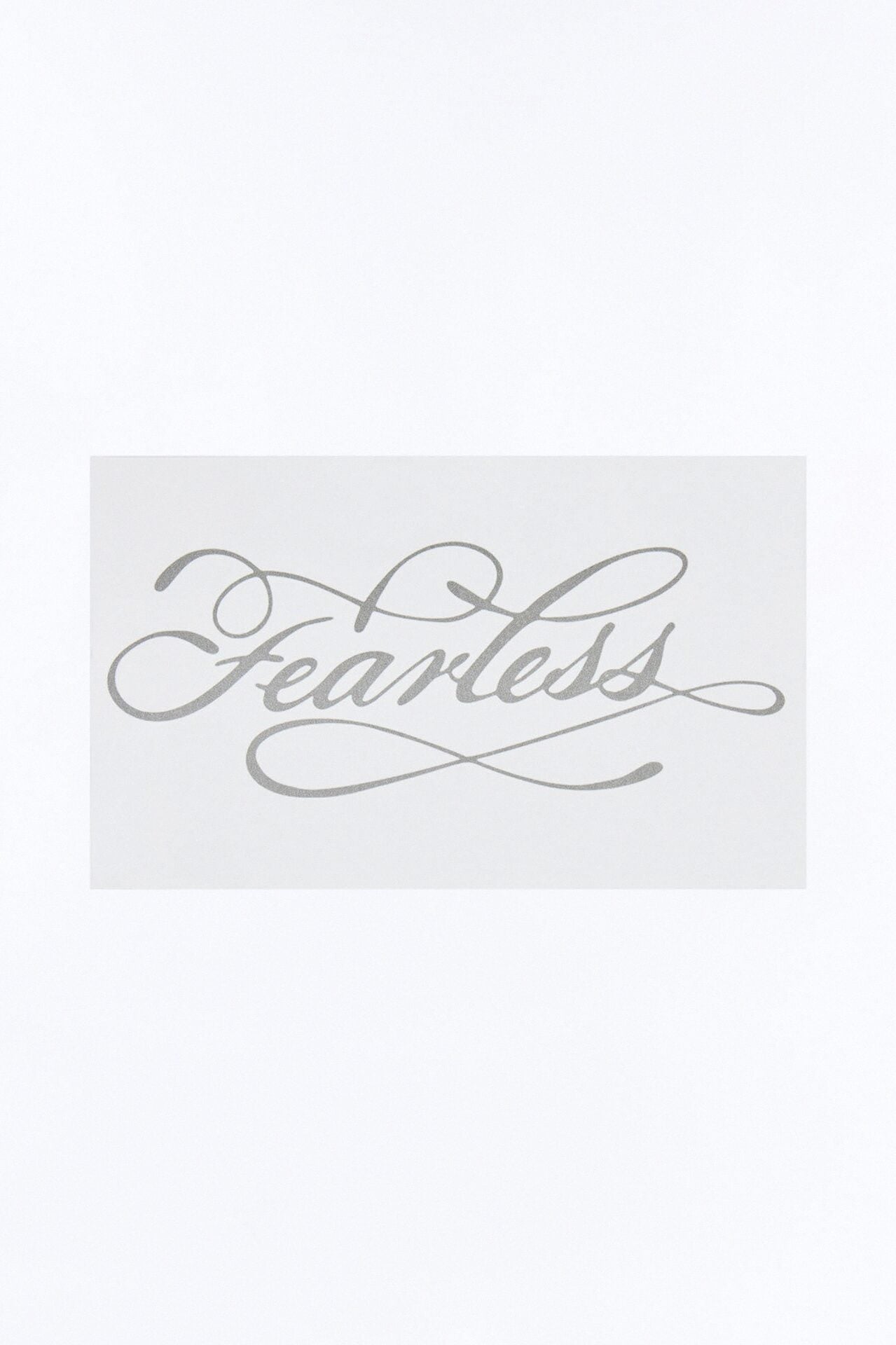 Fearless Temporary Tattoo - Black image 1