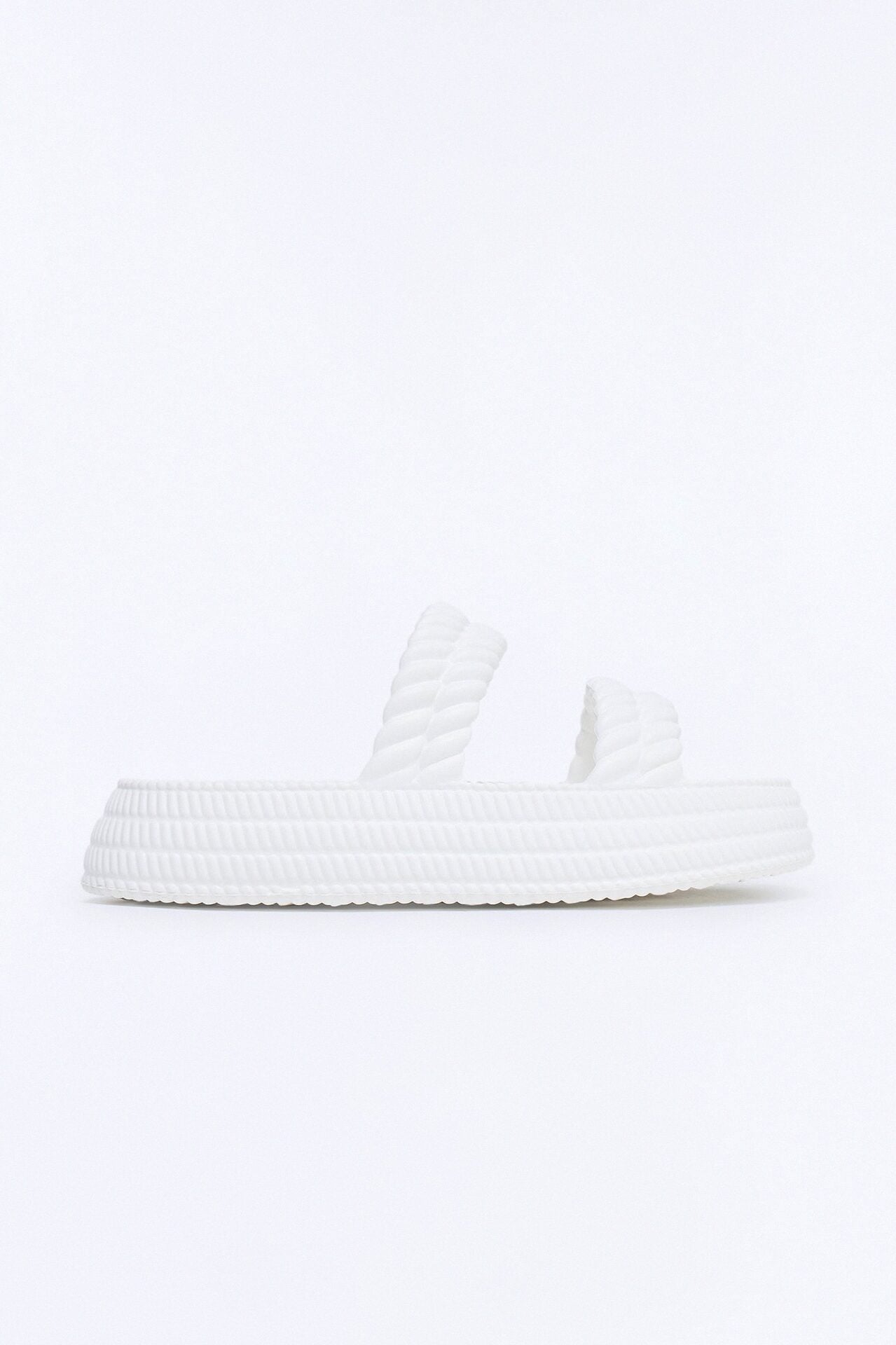 Murray Braided Slip On Slides - White image 1