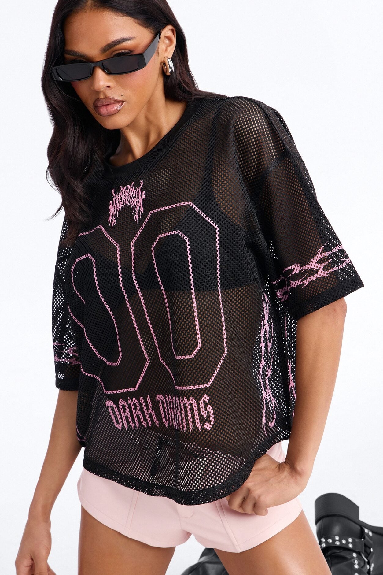 Dark Dreamer Open Mesh Jersey - Black image 1