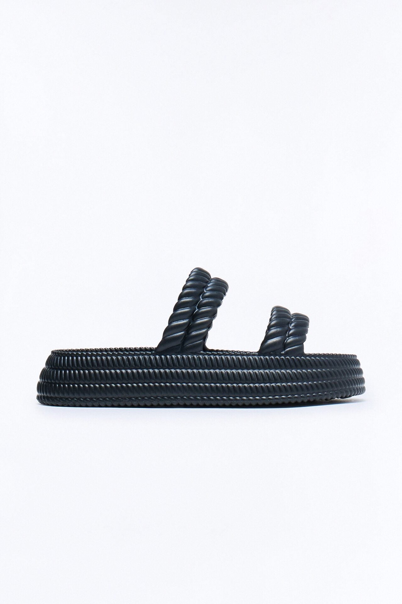 Murray Braided Slip On Slides - Black image 1