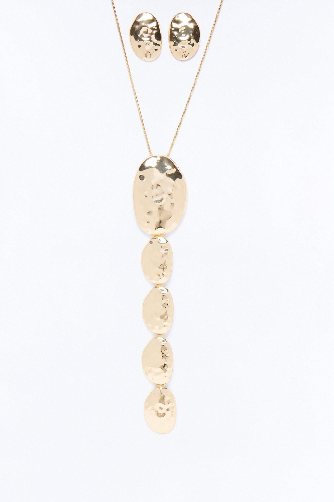 Ciel Hardware Necklace And Earring Set - Gold image 1