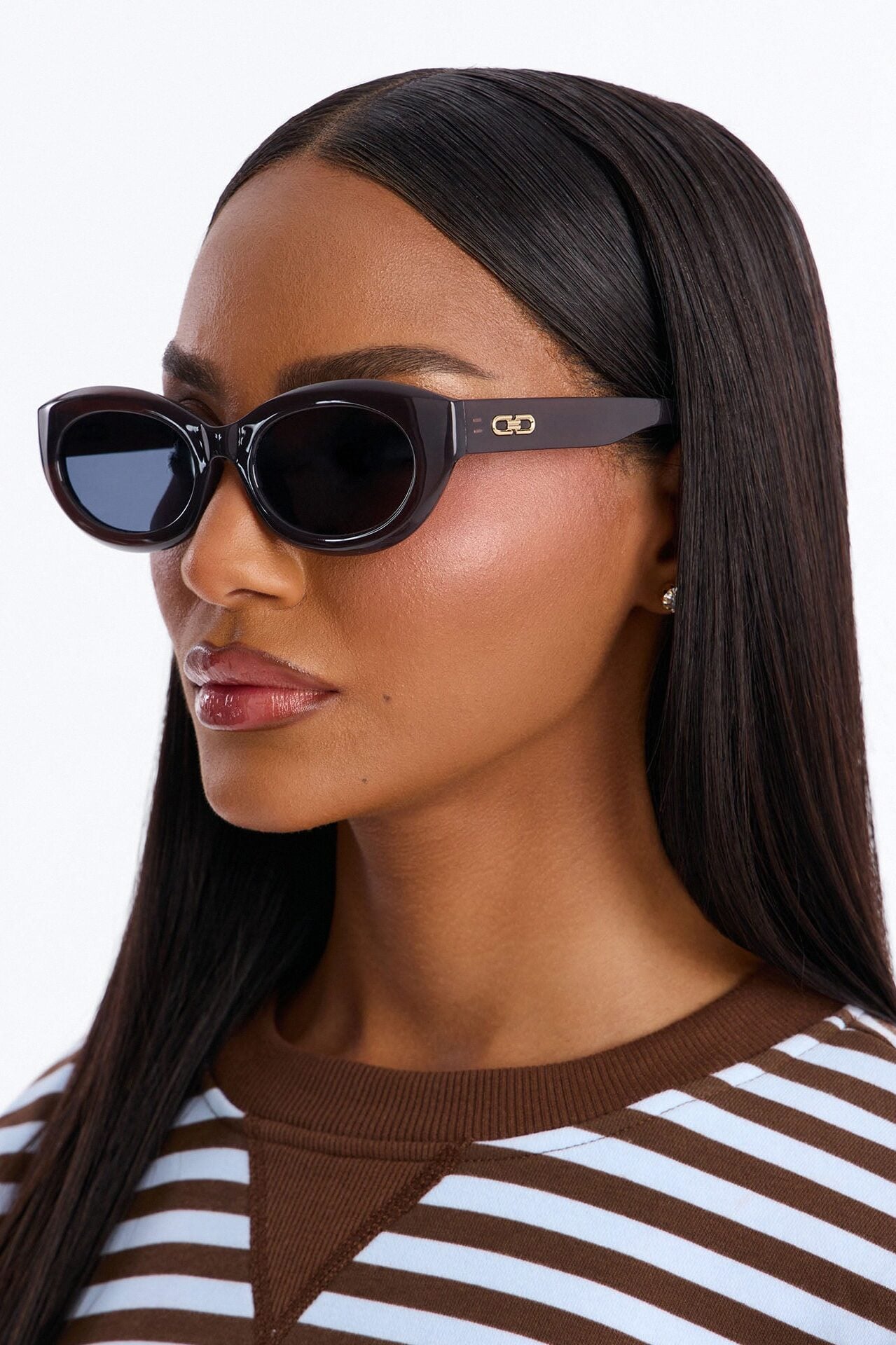 Gloss Gal Sunglasses - Brown image 1