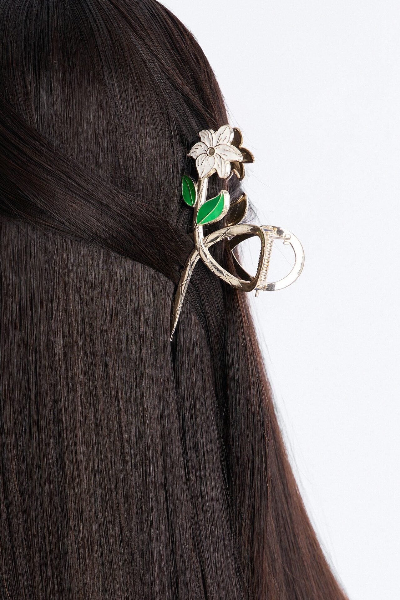 She Loves Daisies Hair Claw Clip - Gold/combo image 1
