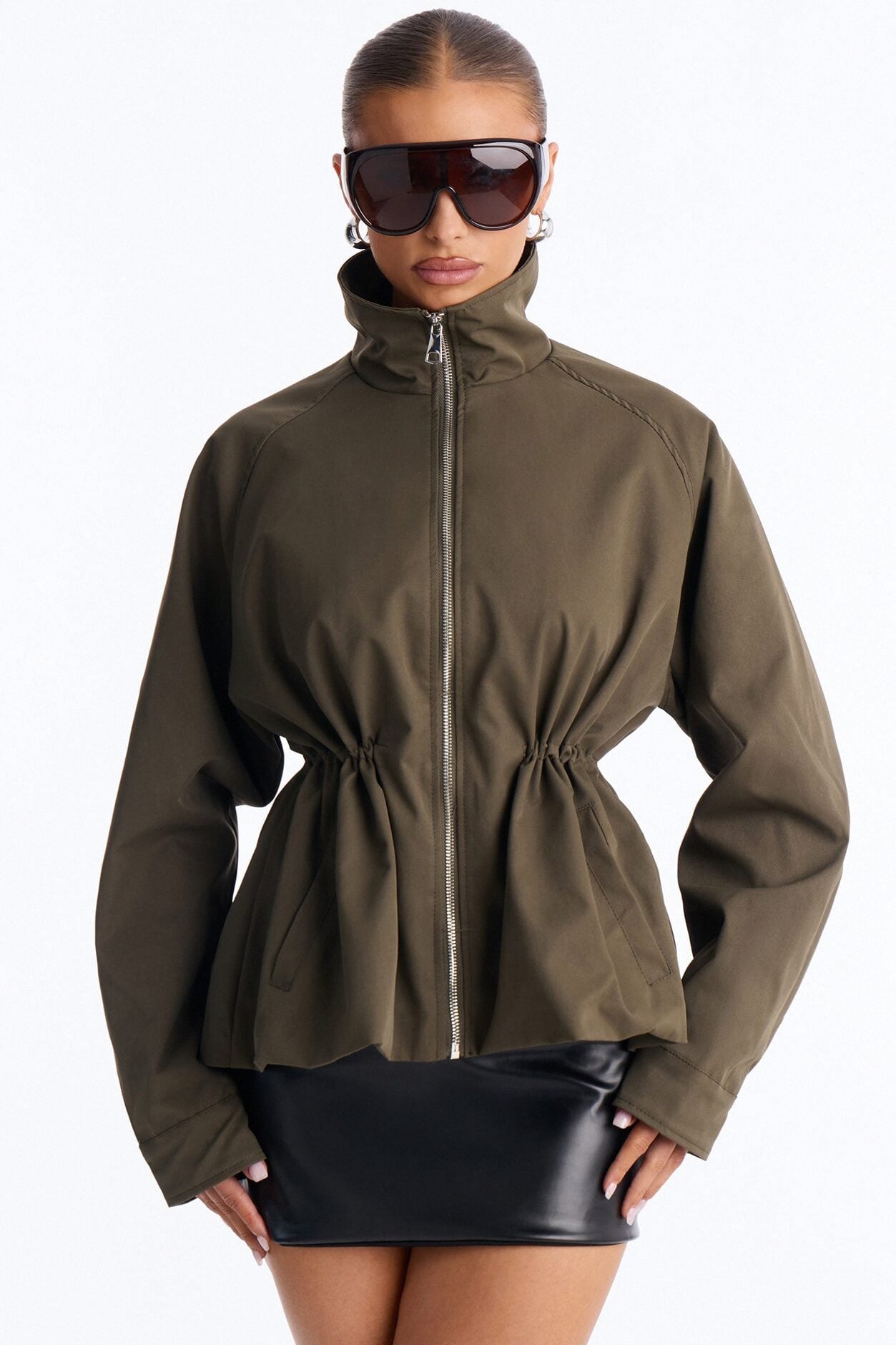 On Duty Funnel Neck Utility Anorak - Olive image 1