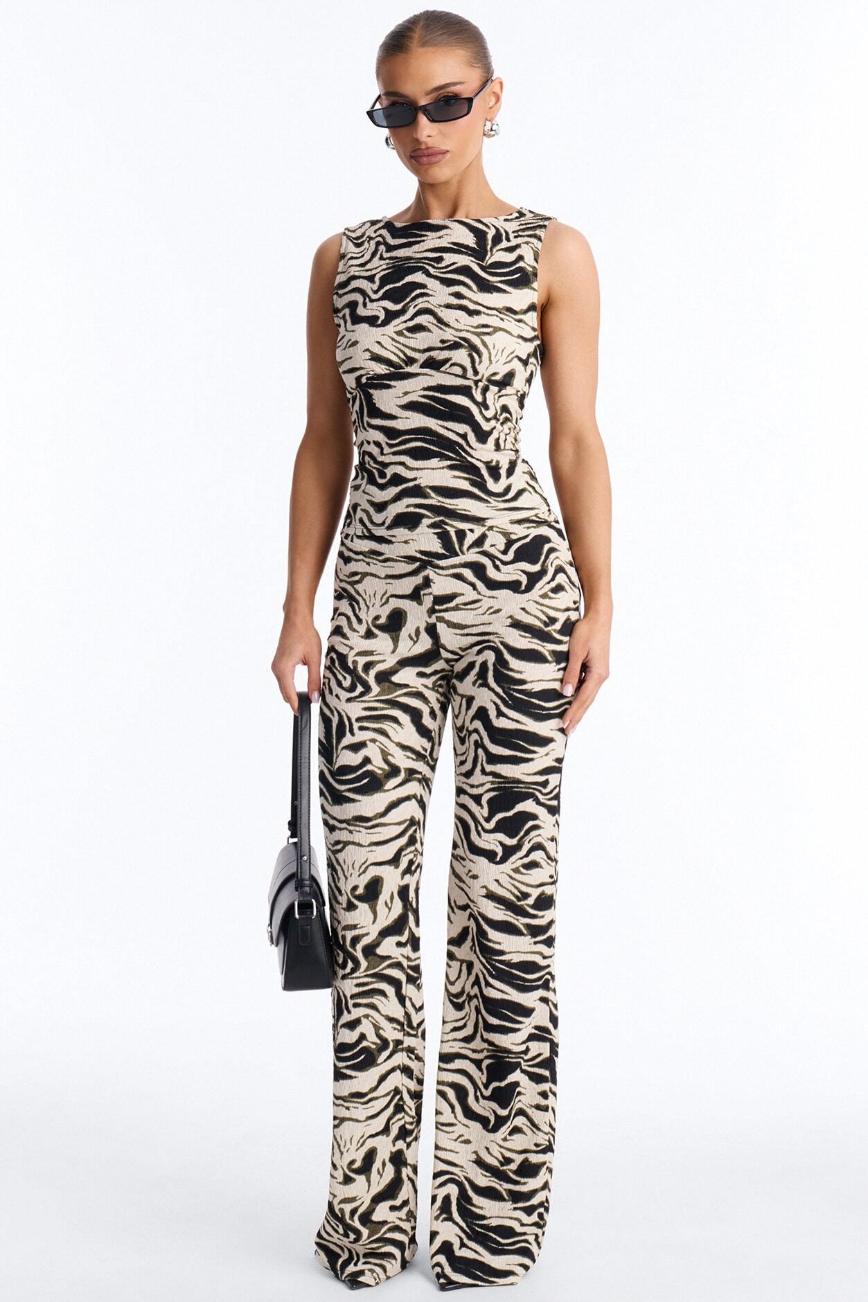 All The Ways Straight Leg Pant Set - Black/combo image 1