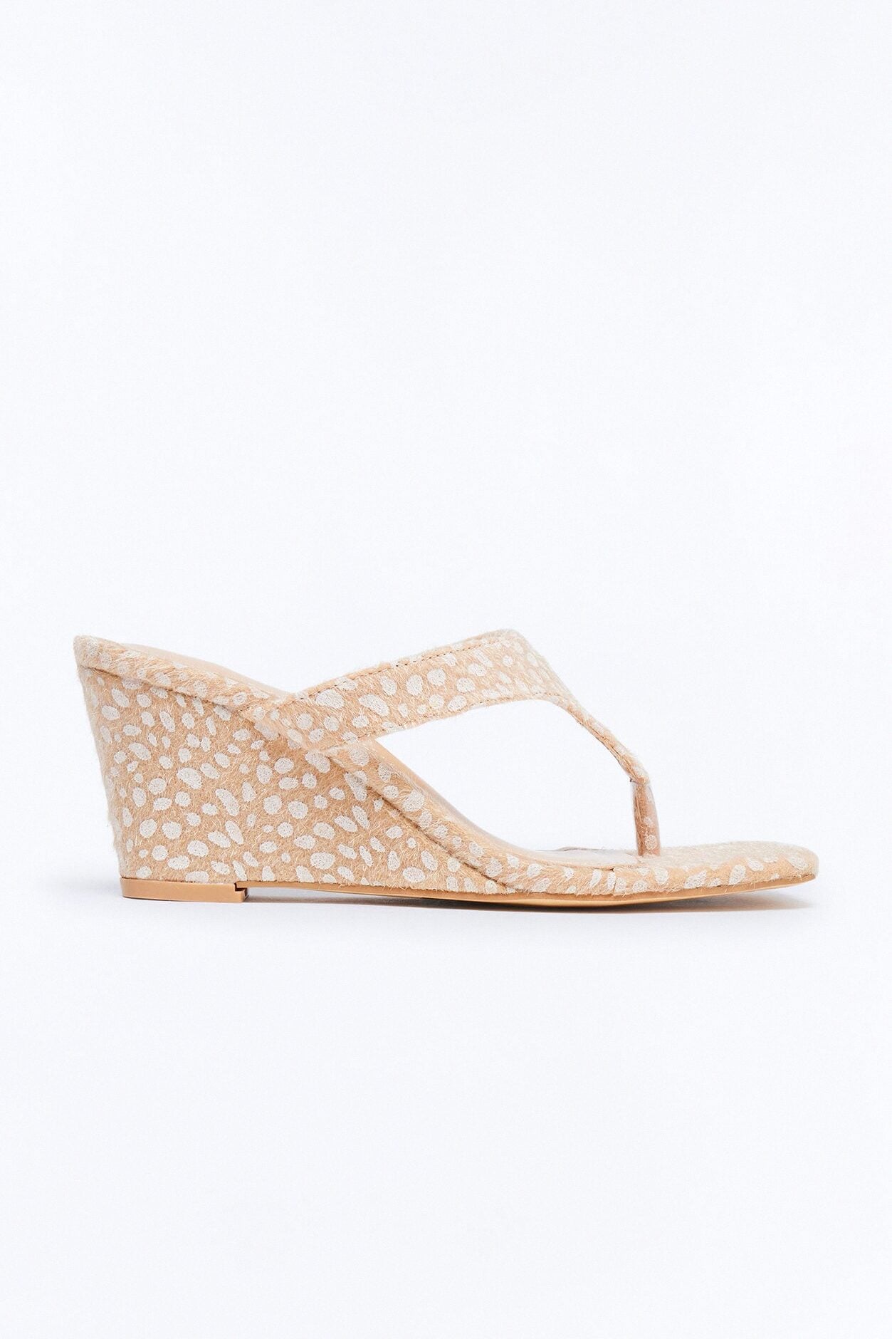Kindred Thong Wedges - Beige image 1