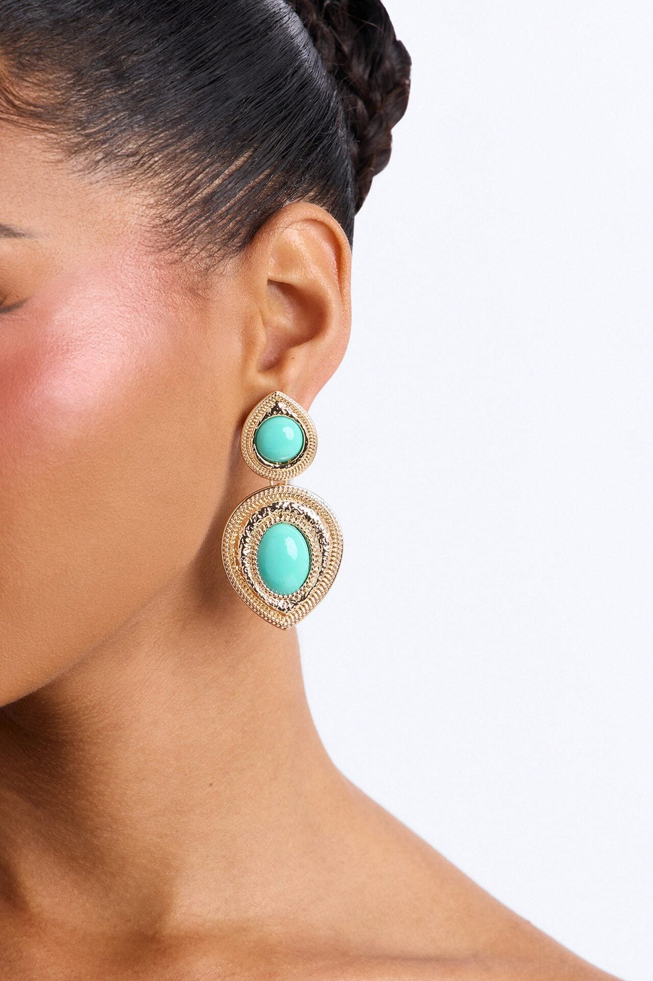 Serenity Drop Earrings - Turquoise image 1