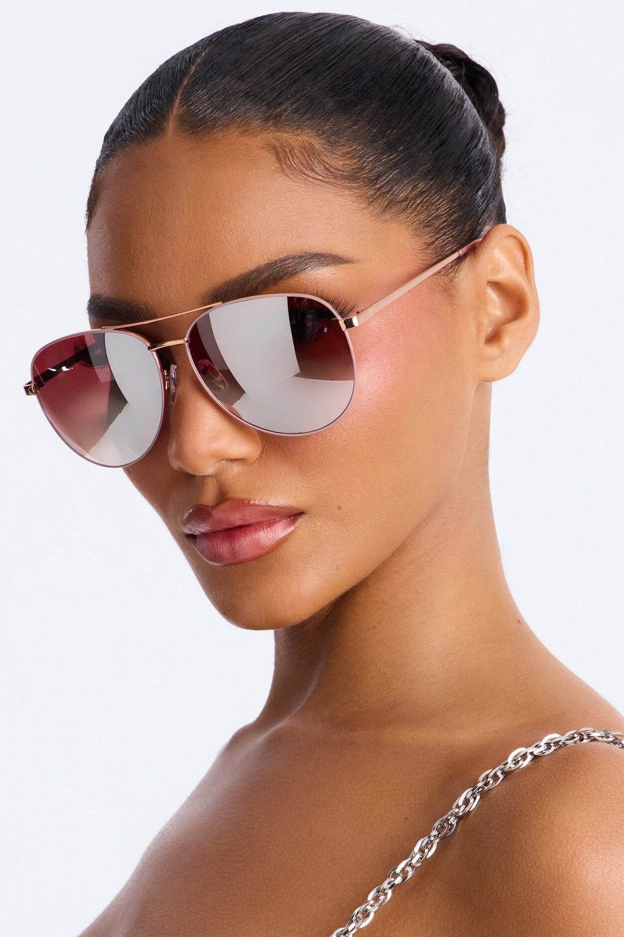 Crew Aviator Sunglasses - Rose Gold image 1