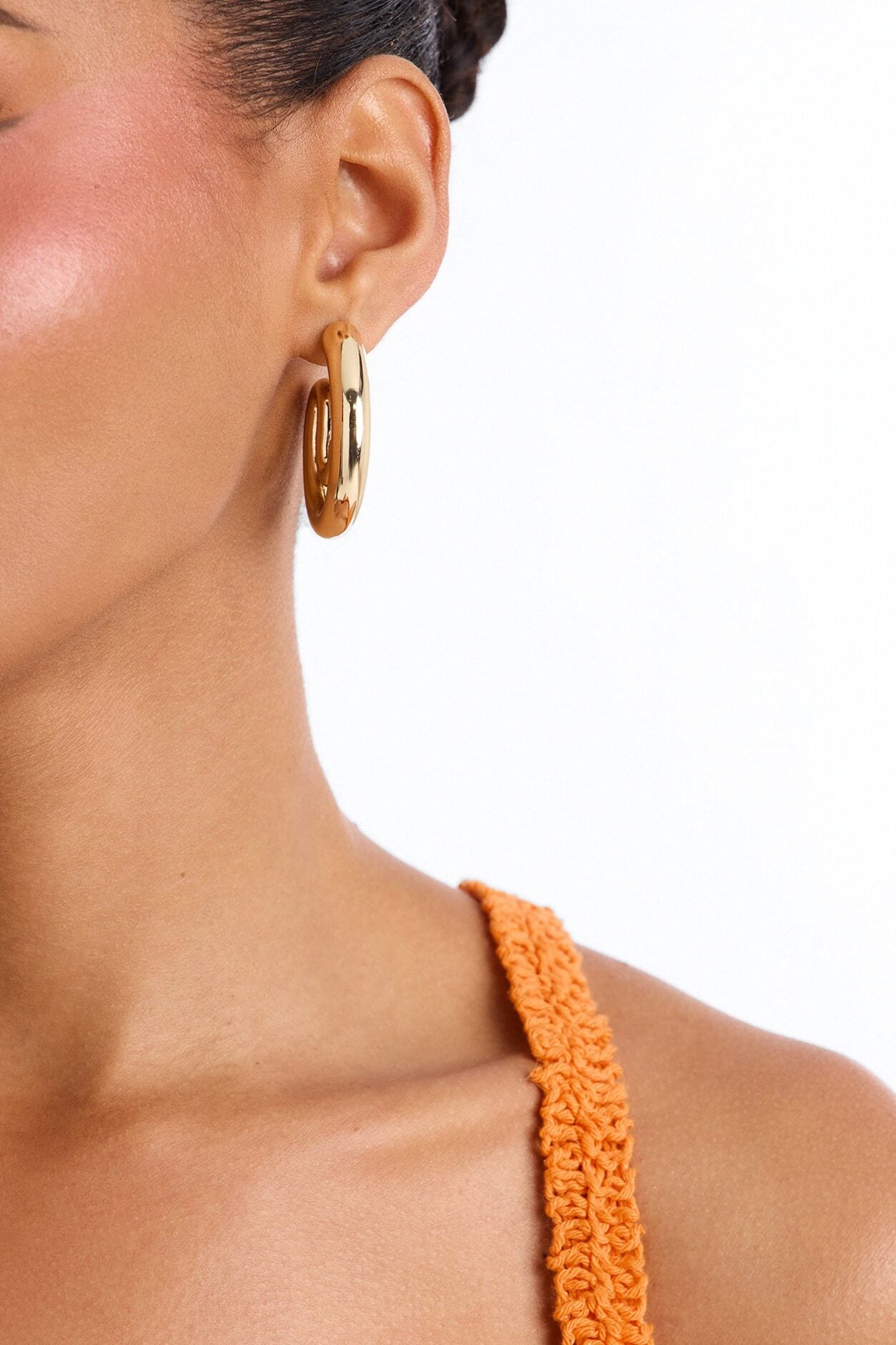 Never Ending Hoop Earrings - Gold image 1