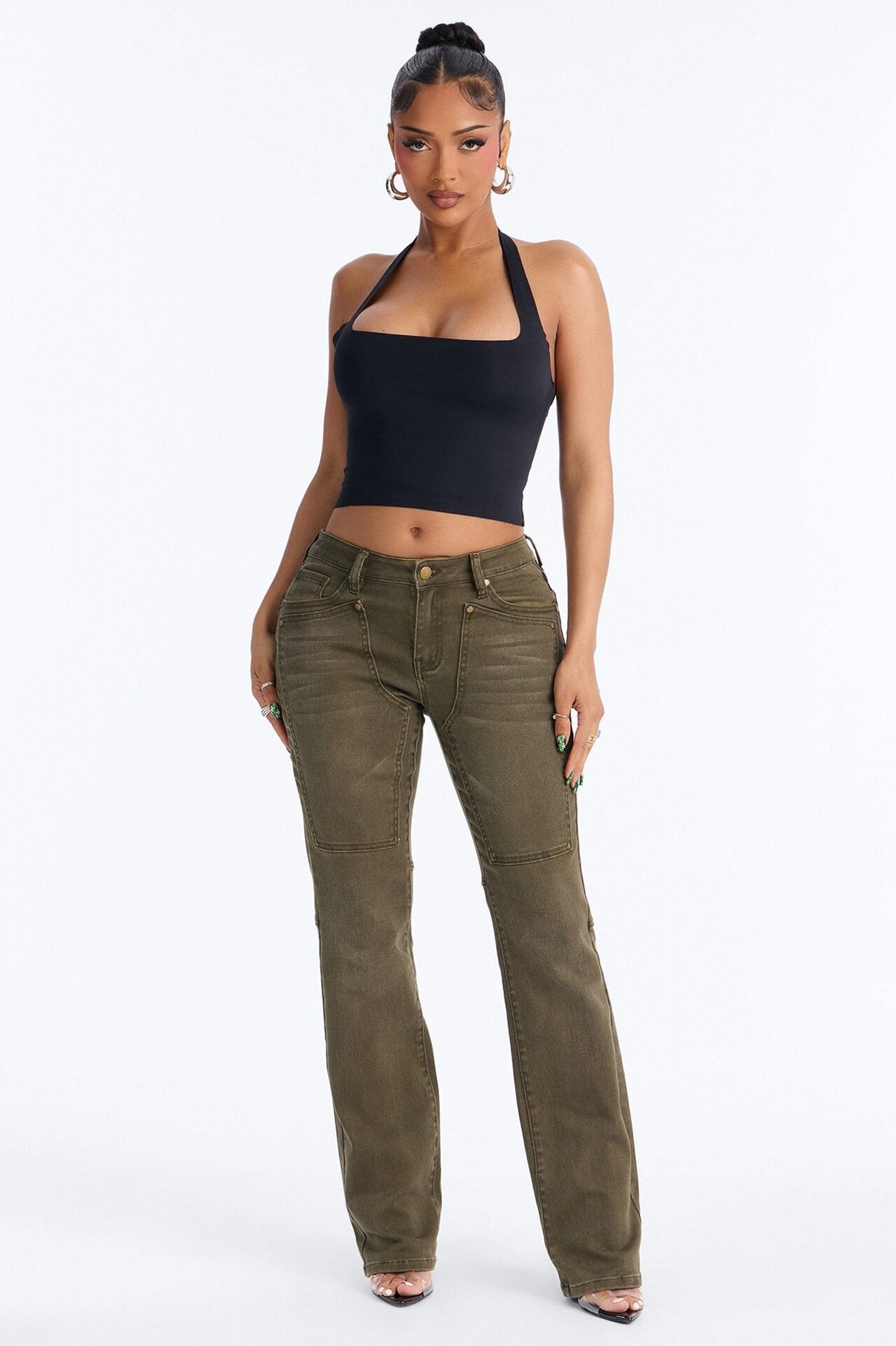 Headed West Straight Leg Pant - Olive image 1