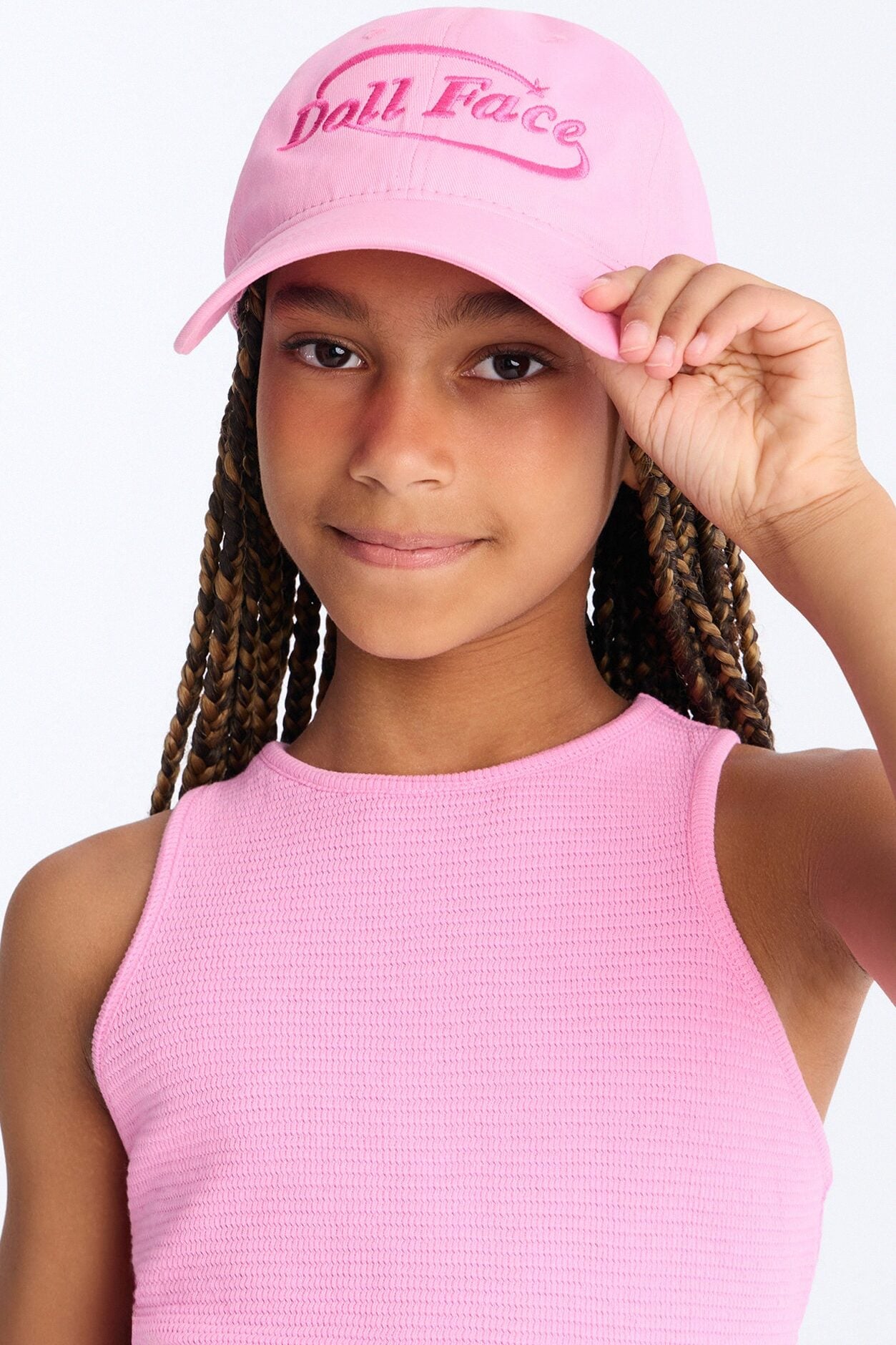 Mini Dollface Baseball Hat - Pink image 1