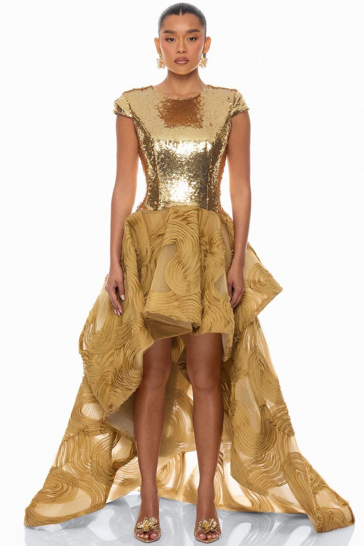 Prized Possession Sequin Mini Dress - Gold image 1
