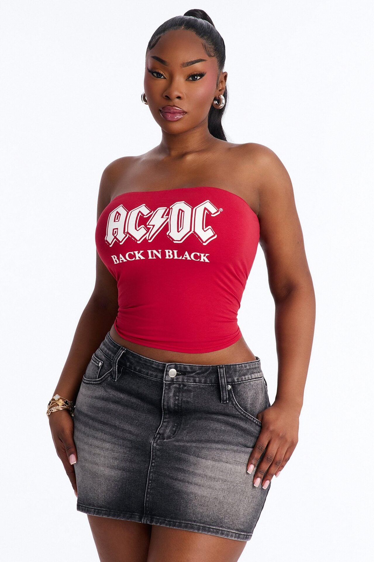 ACDC Tube Top - Red image 1