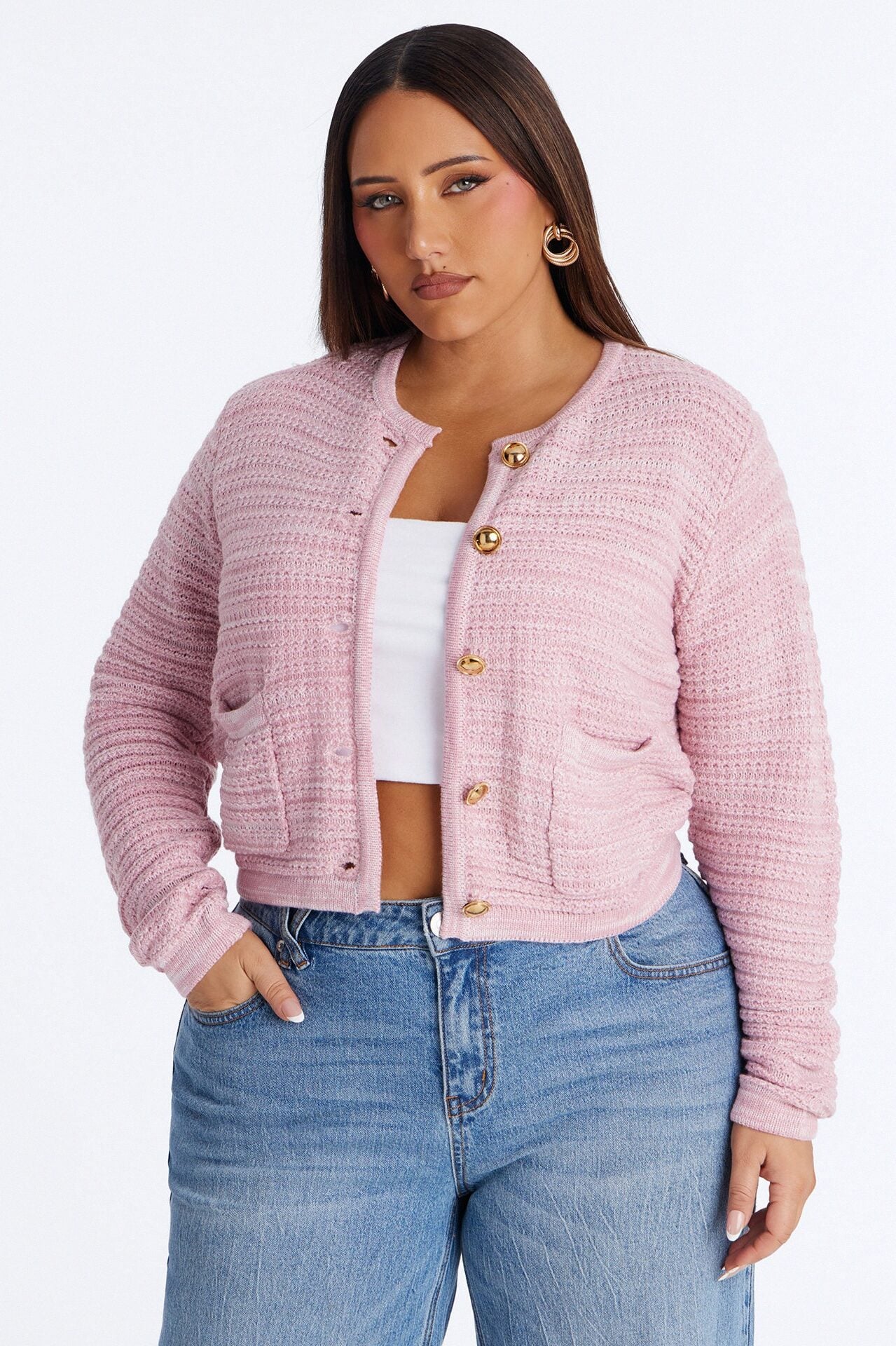 Class Act Cardigan - Pink image 1