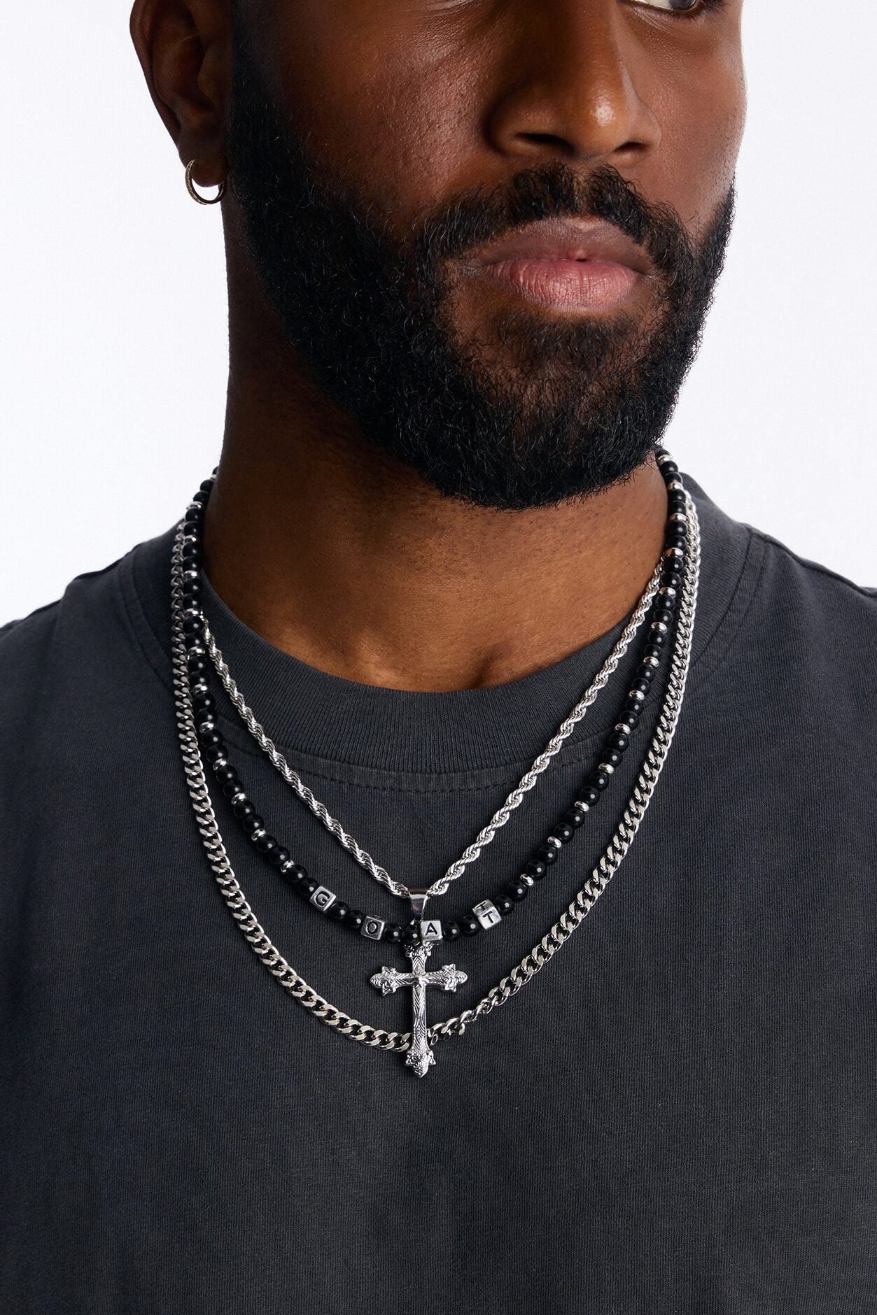 Glory and Goat Necklace Set - Silver image 1