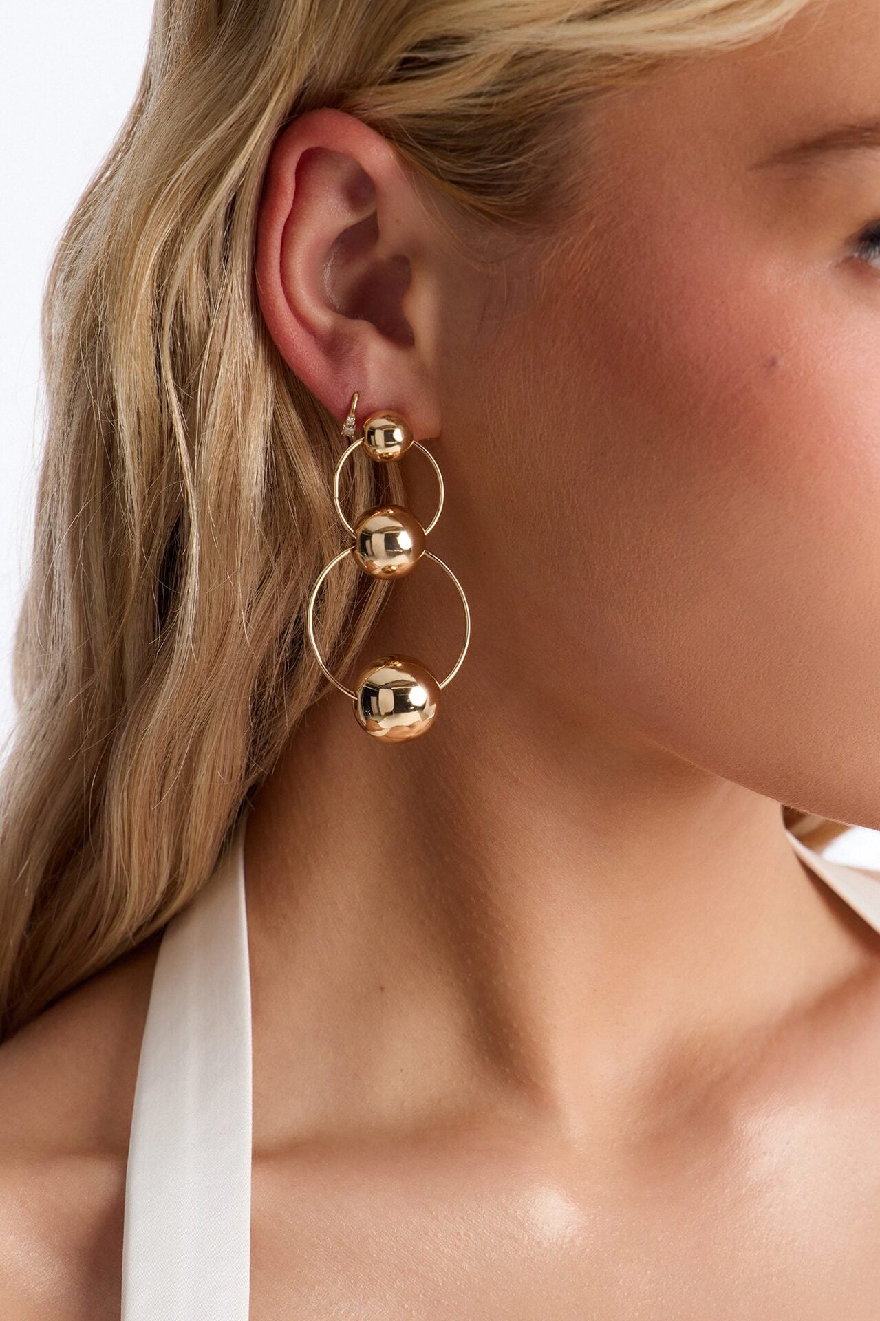 Bubble Tier Earrings - Gold image 1