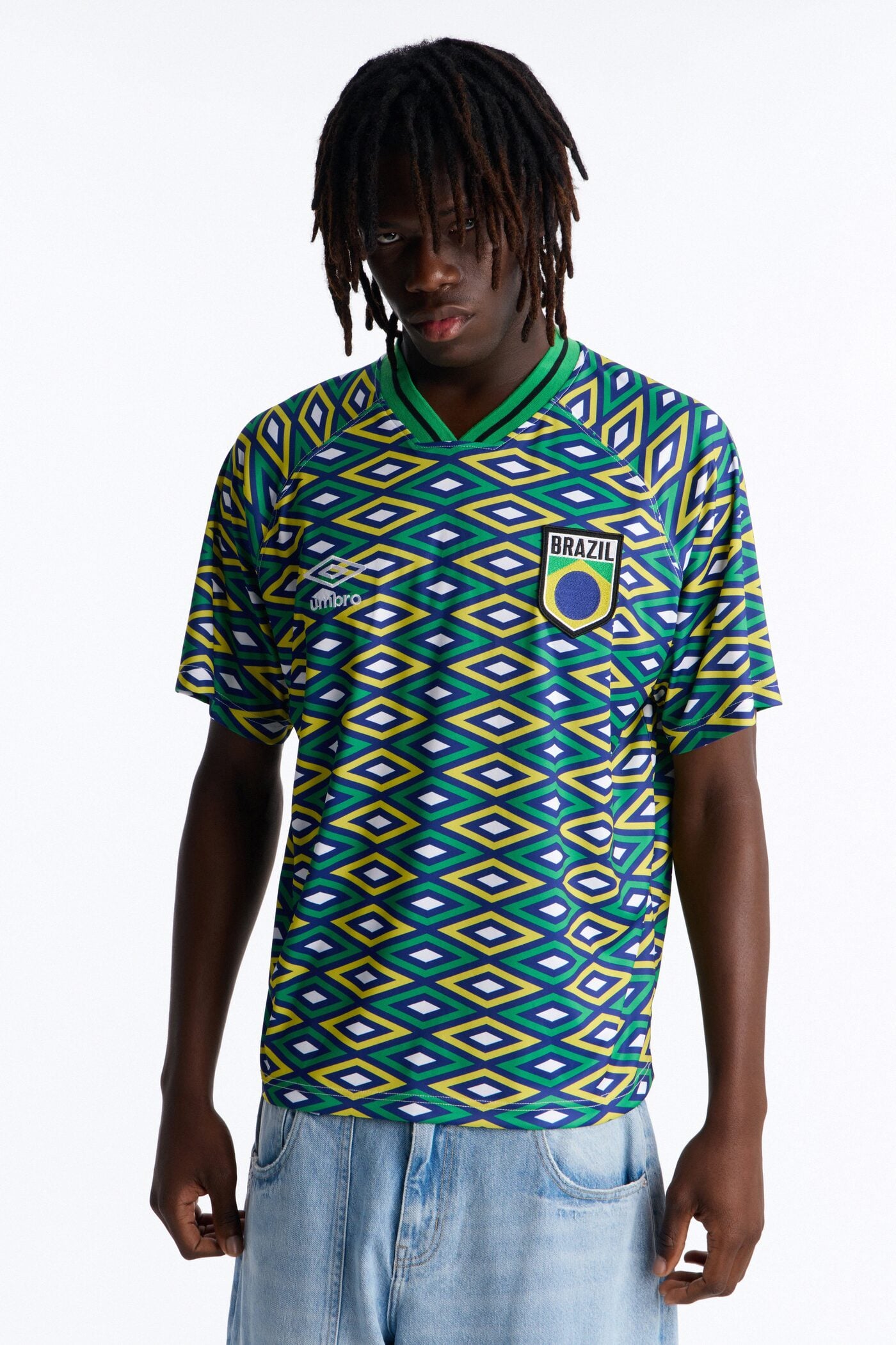 Umbro Brazil Soccer Jersey - Green image 1