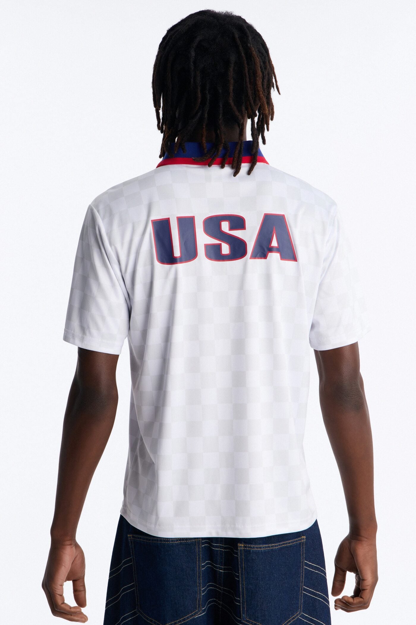 Umbro USA Collar Soccer Jersey - White image 1