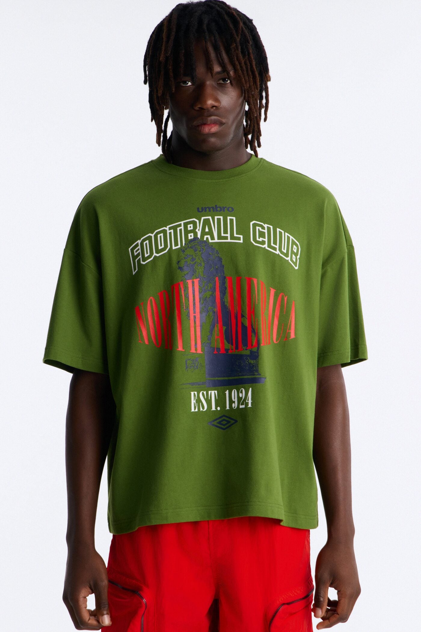 Umbro Football Club North America 2026 Short Sleeve Tee - Green image 1