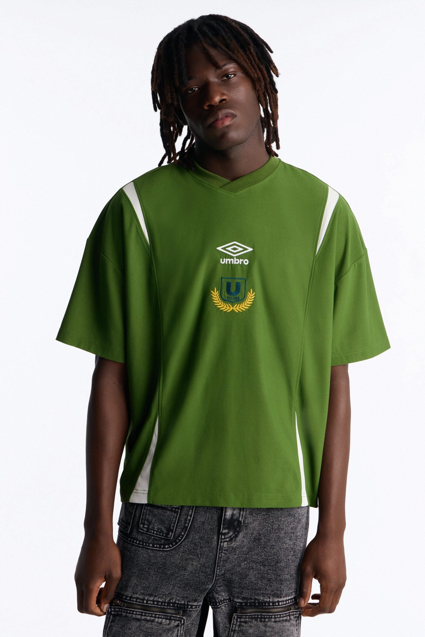 Umbro Paneled Soccer Jersey - Green image 1