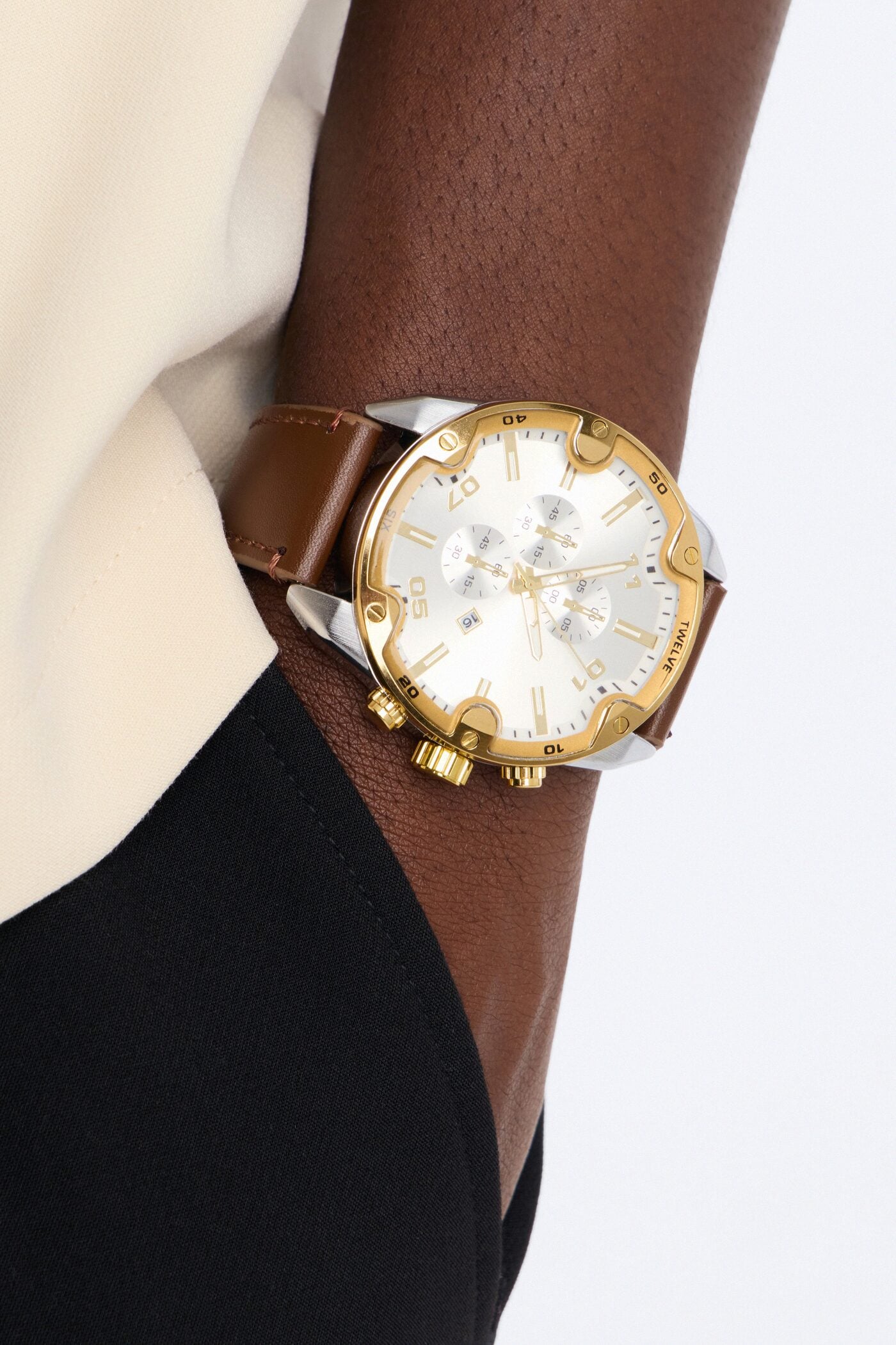 Heritage Chronograph Watch - Brown Combo image 1