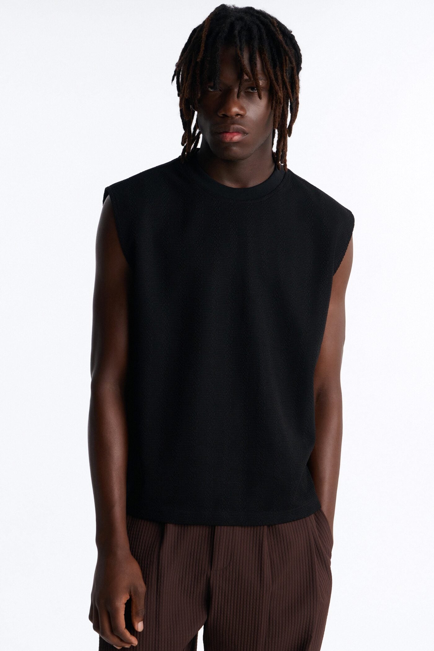 Relaxed Seabreeze By Starlight Sleeveless Tee - Black image 1