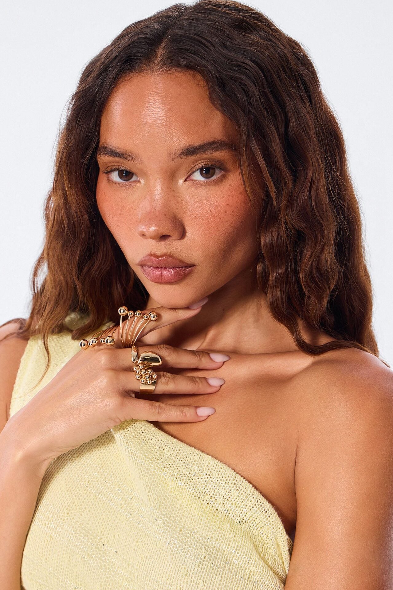 Temp Me 3 Piece Ring Set - Gold image 1