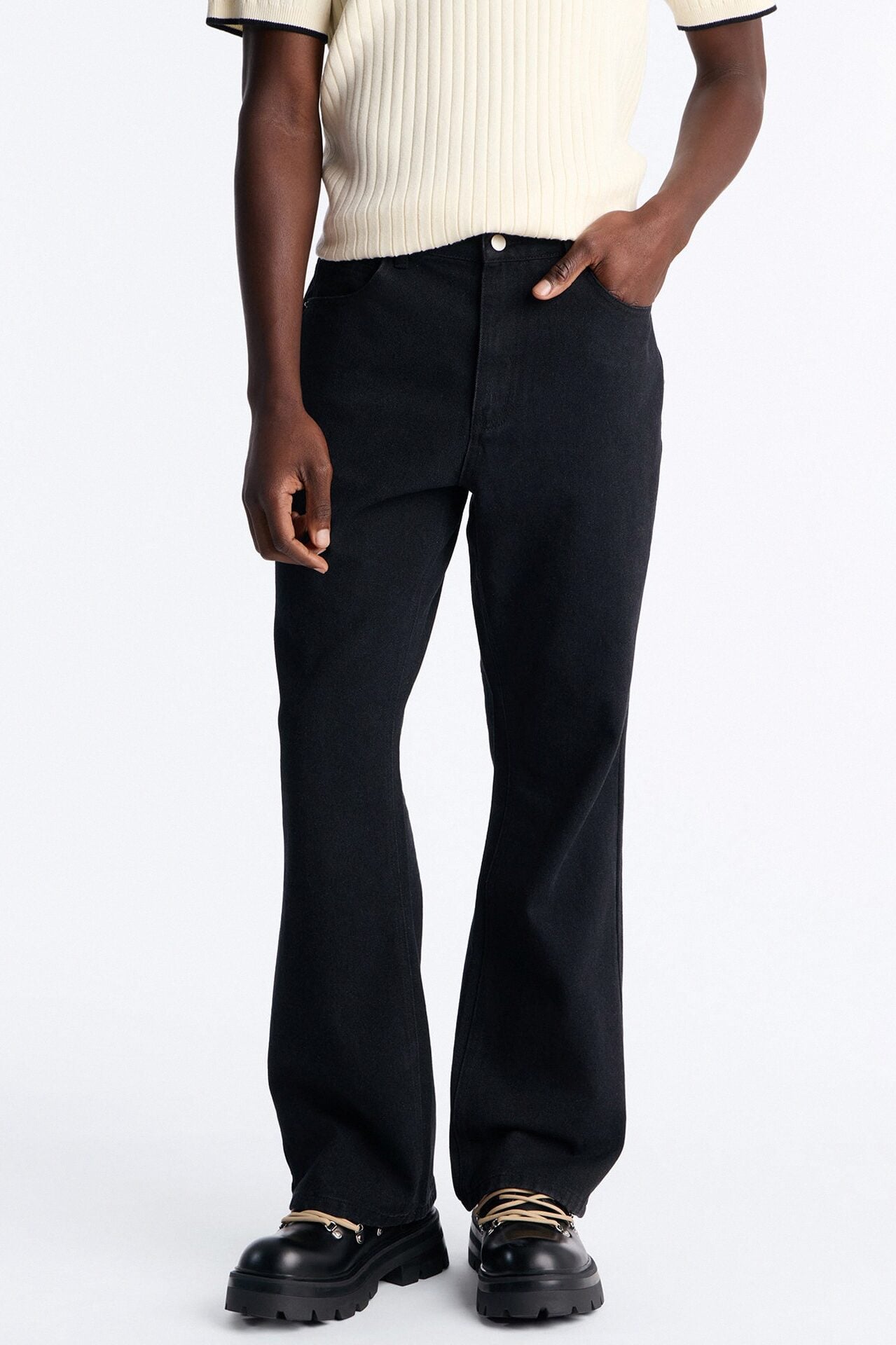 Routine Straight Flare Jean - Black image 1