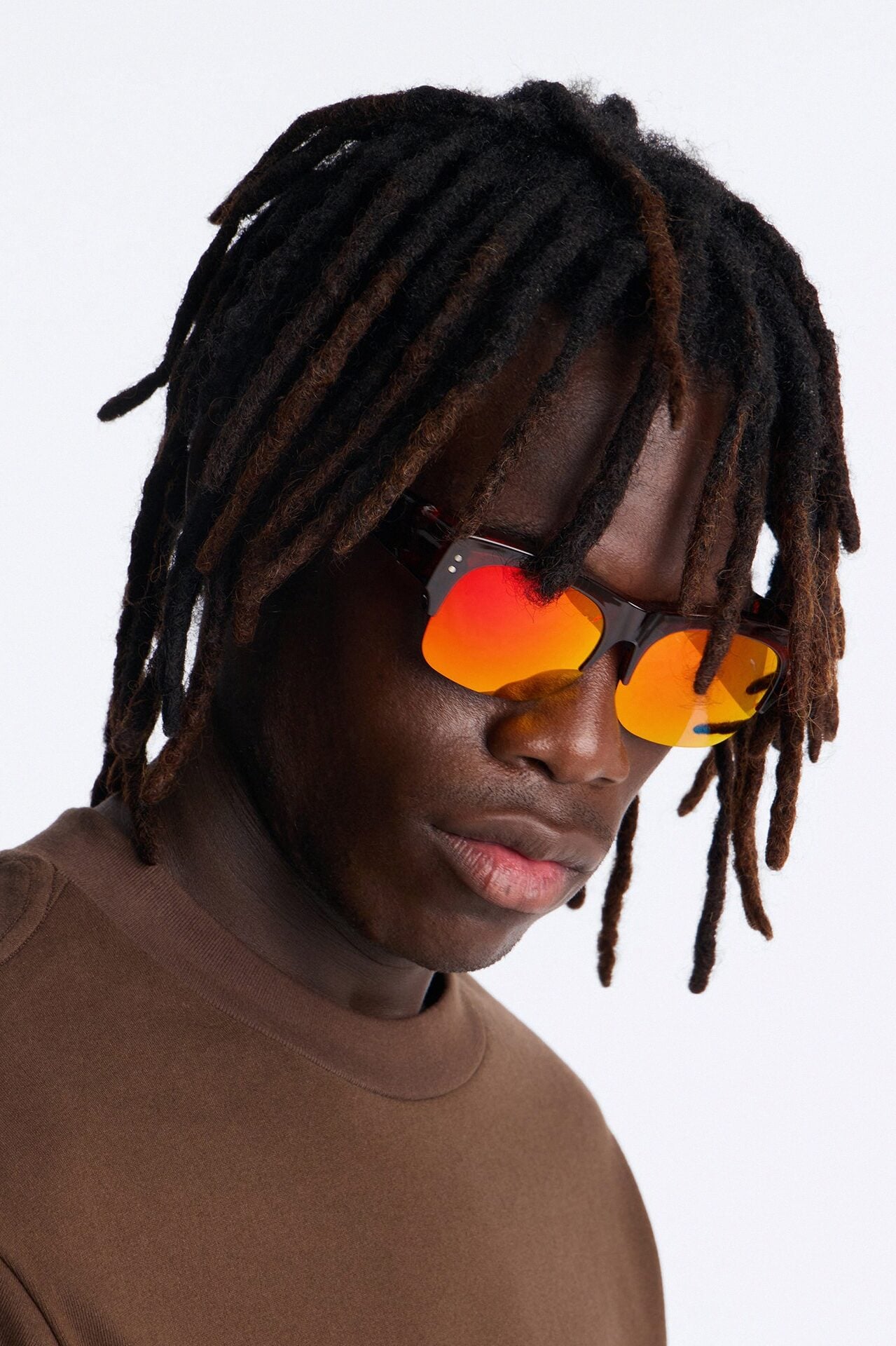 Fixed On You Square Sunglasses - Brown image 1