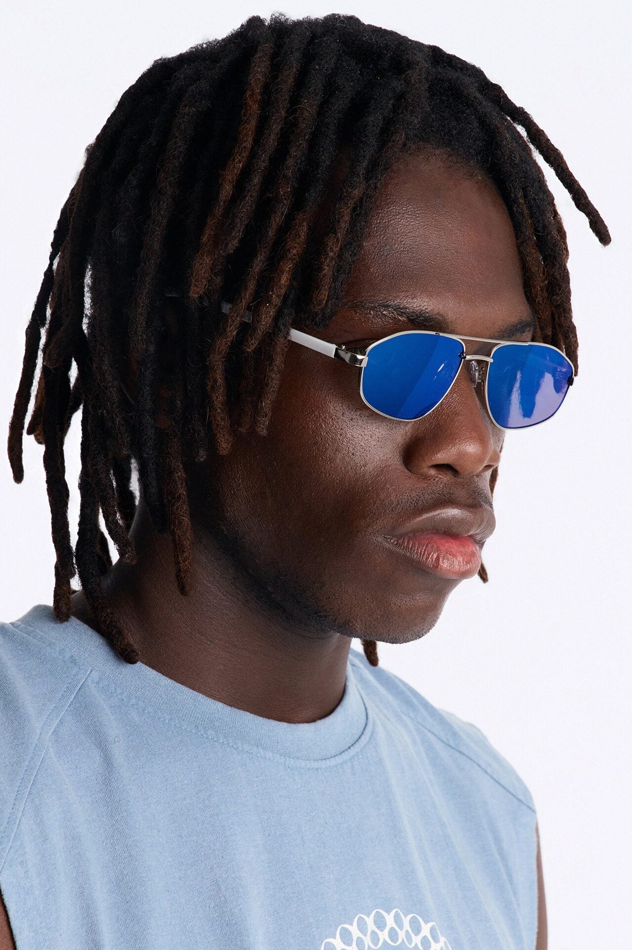 No Way Back Up Sunglasses - White/Silver image 1