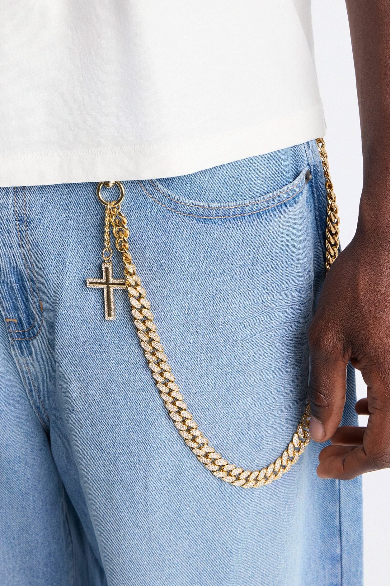 Following Faith Cuban Pant Chain - Gold image 1