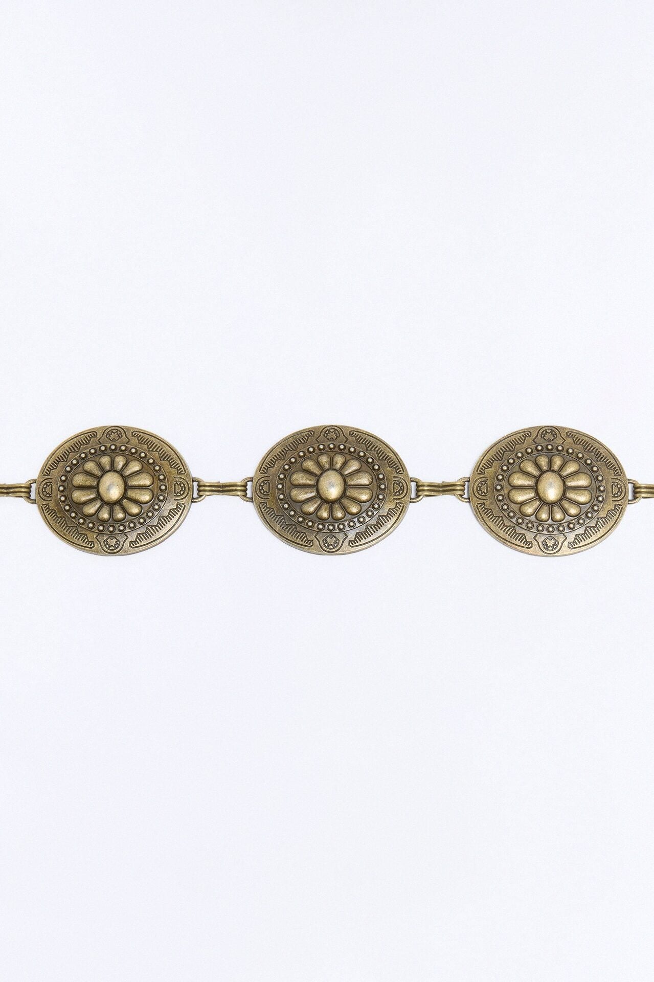 Flowers For A Ranchero Chain Belt - Antique Gold image 1