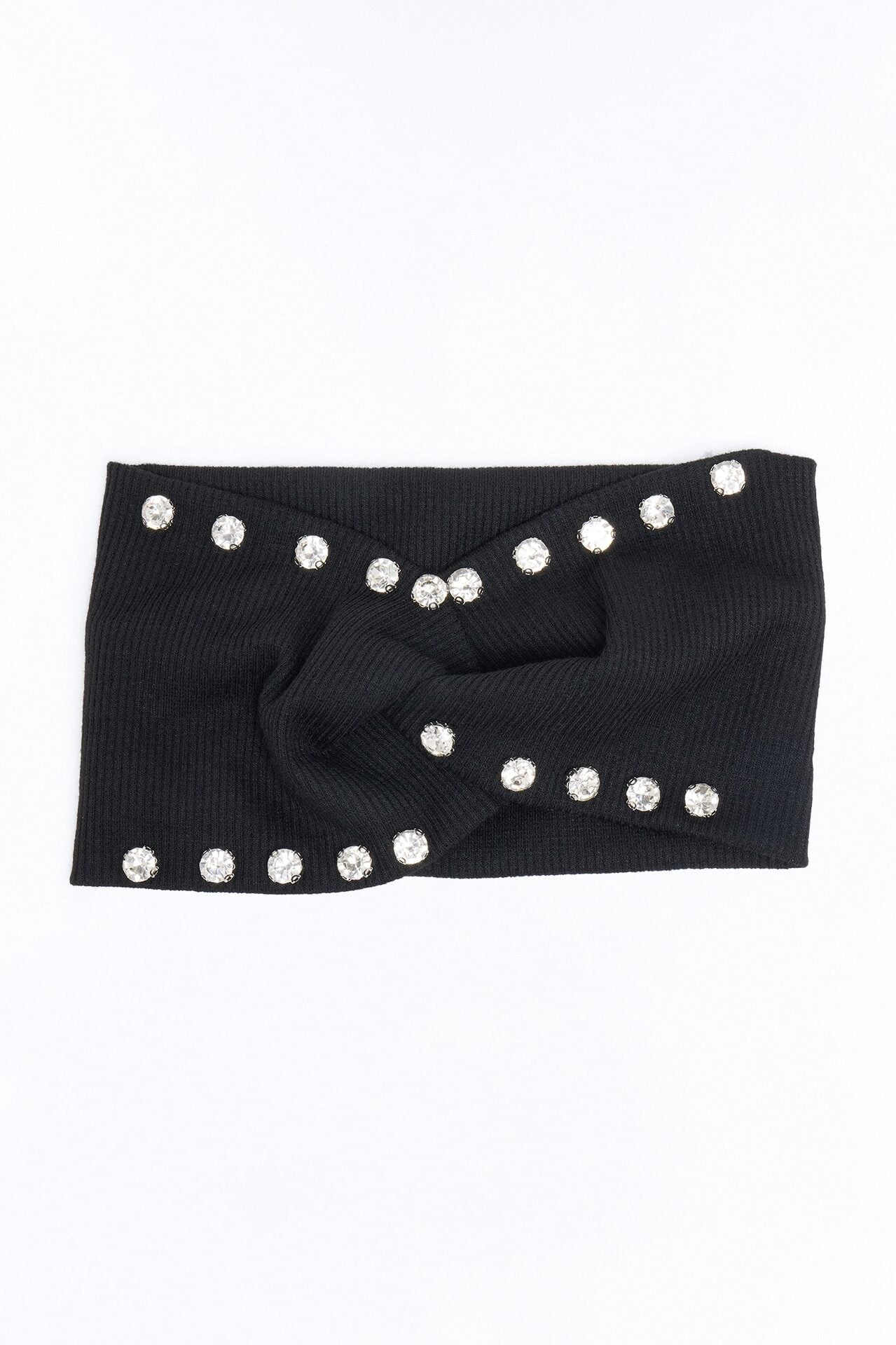 Stardust Rhinestone Headband - Black image 1