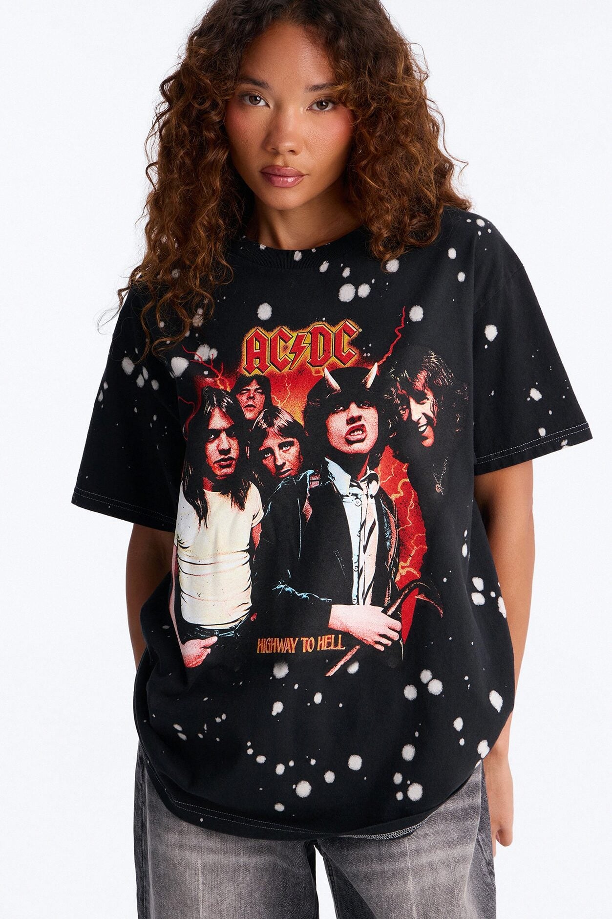 Highway To Hell ACDC Short Sleeve T-Shirt - Black image 1