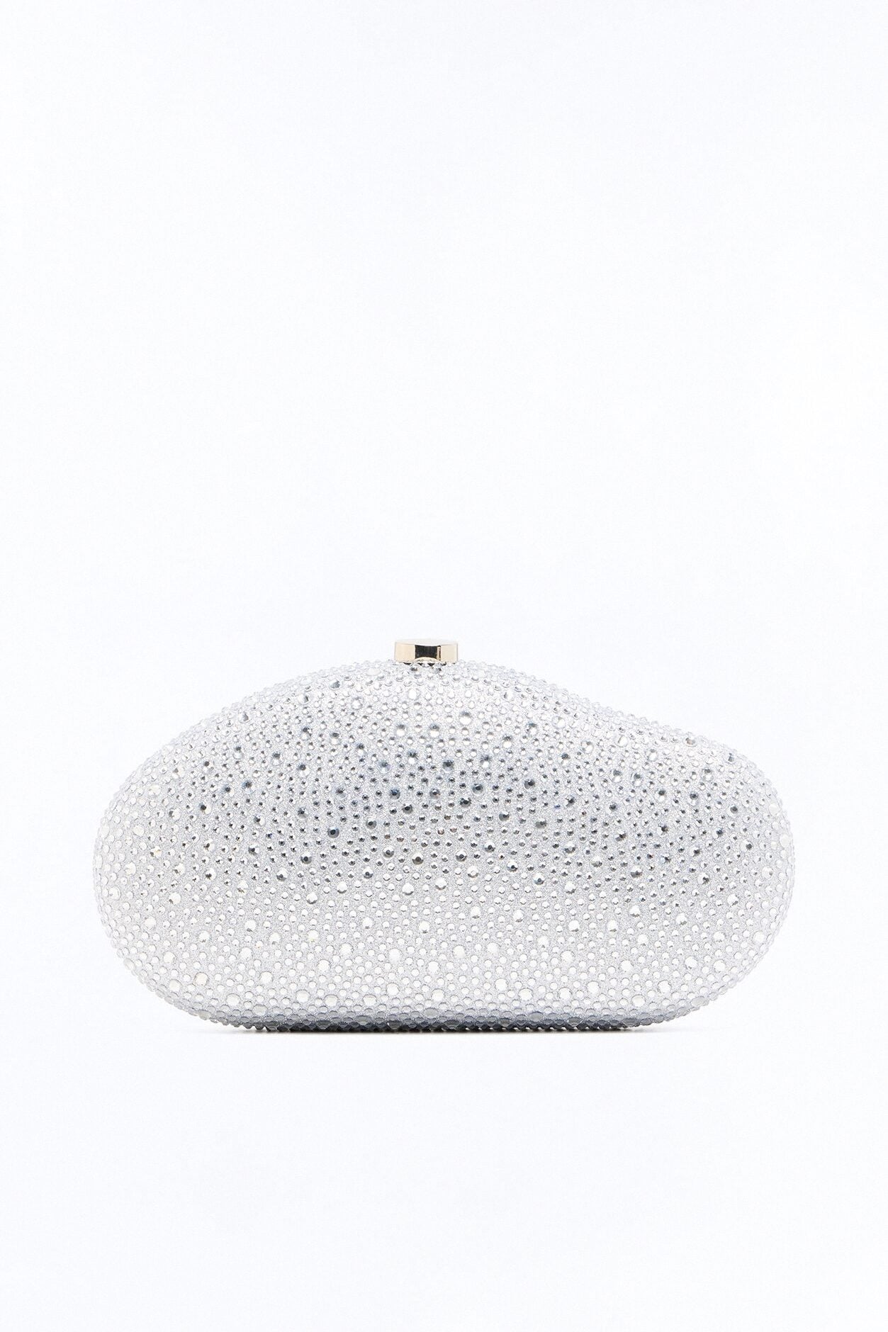 Sparkling Rock Rhinestone Clutch - Silver image 1