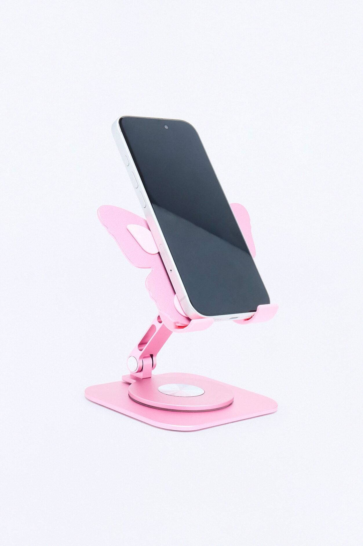 Butterfly Kisses Metal Phone Stand - Pink image 1
