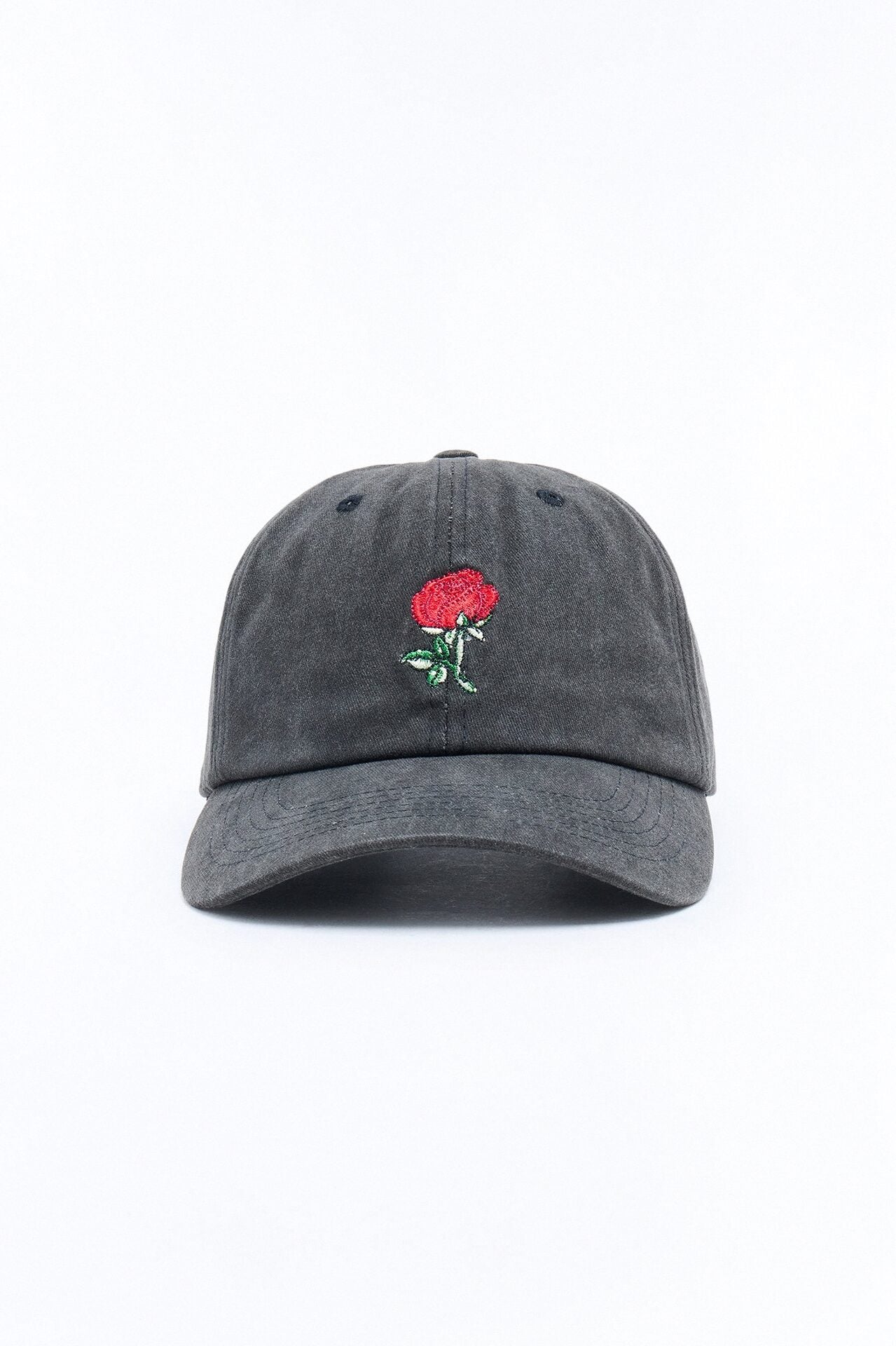 Dangerous Rose Washed Snapback Hat - Black image 1