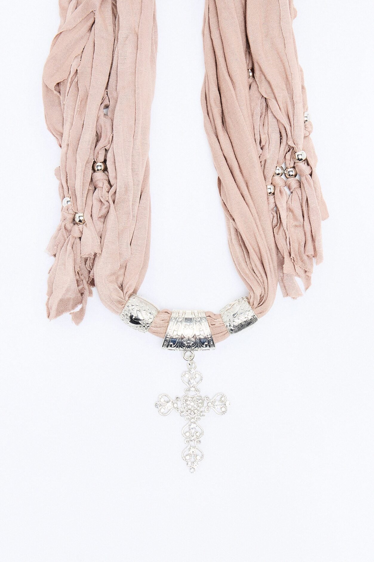 Sahara Scarf Necklace - Brown/combo image 1