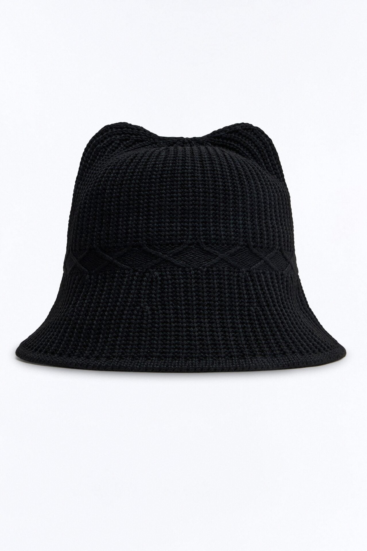 Earresistable Crochet Bucket Hat - Black image 1