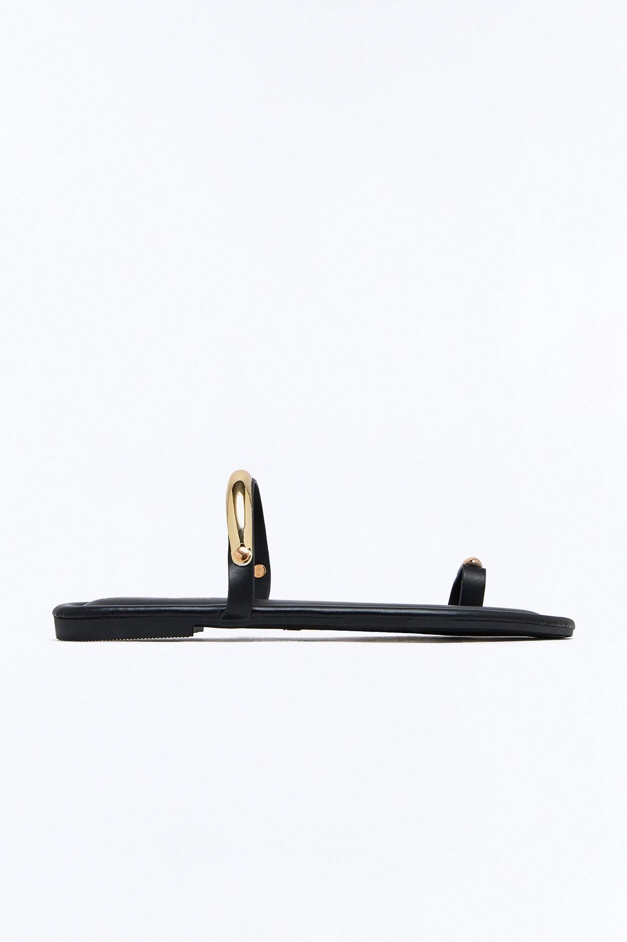 Tira Hardware Toe Ring Sandals - Black image 1